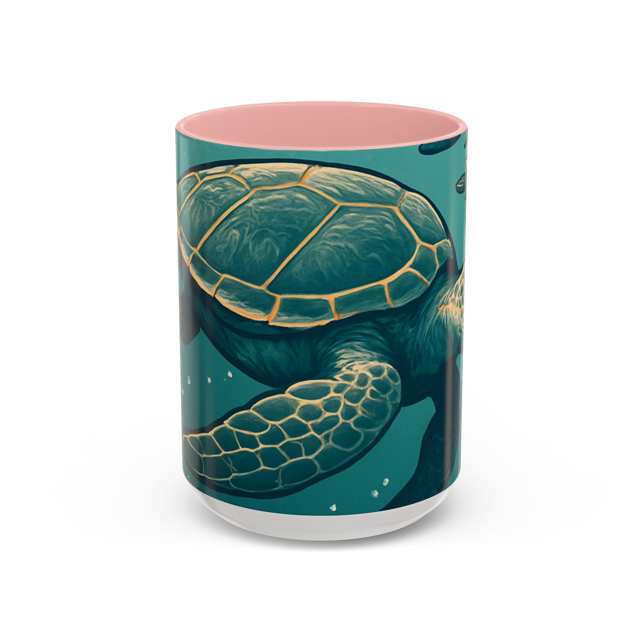 Tropical Turtle Accent Coffee Mug