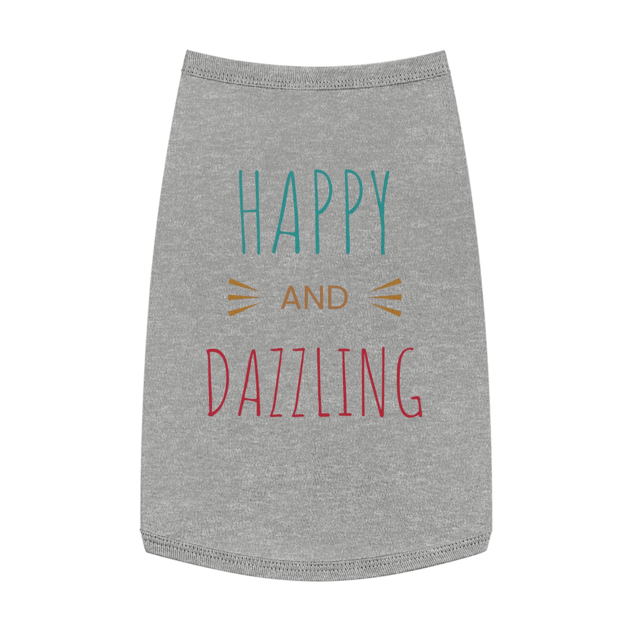 Happy & Dazzling Pet Tank Top for Fun-Loving Pets I
