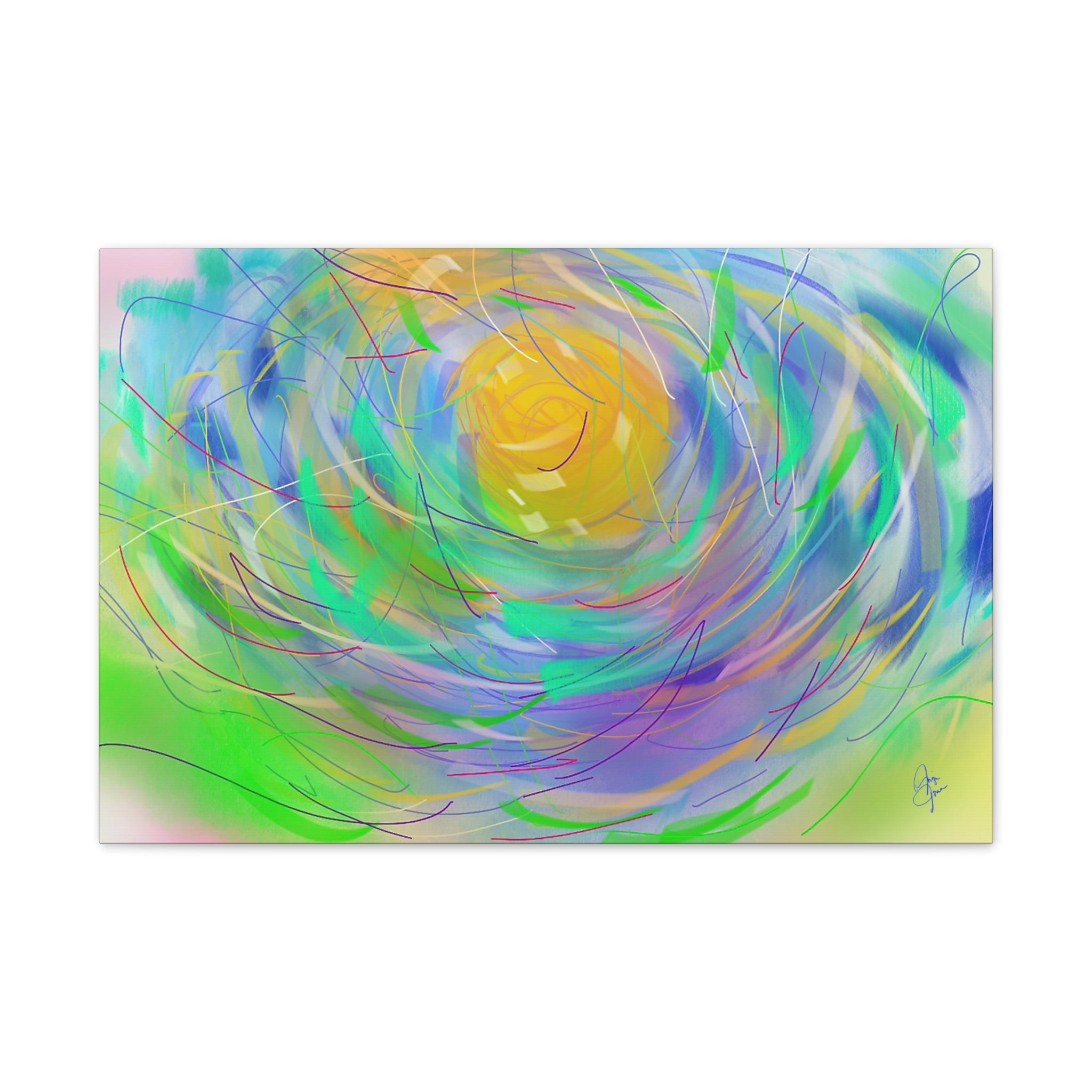 Abstract Floral Canvas