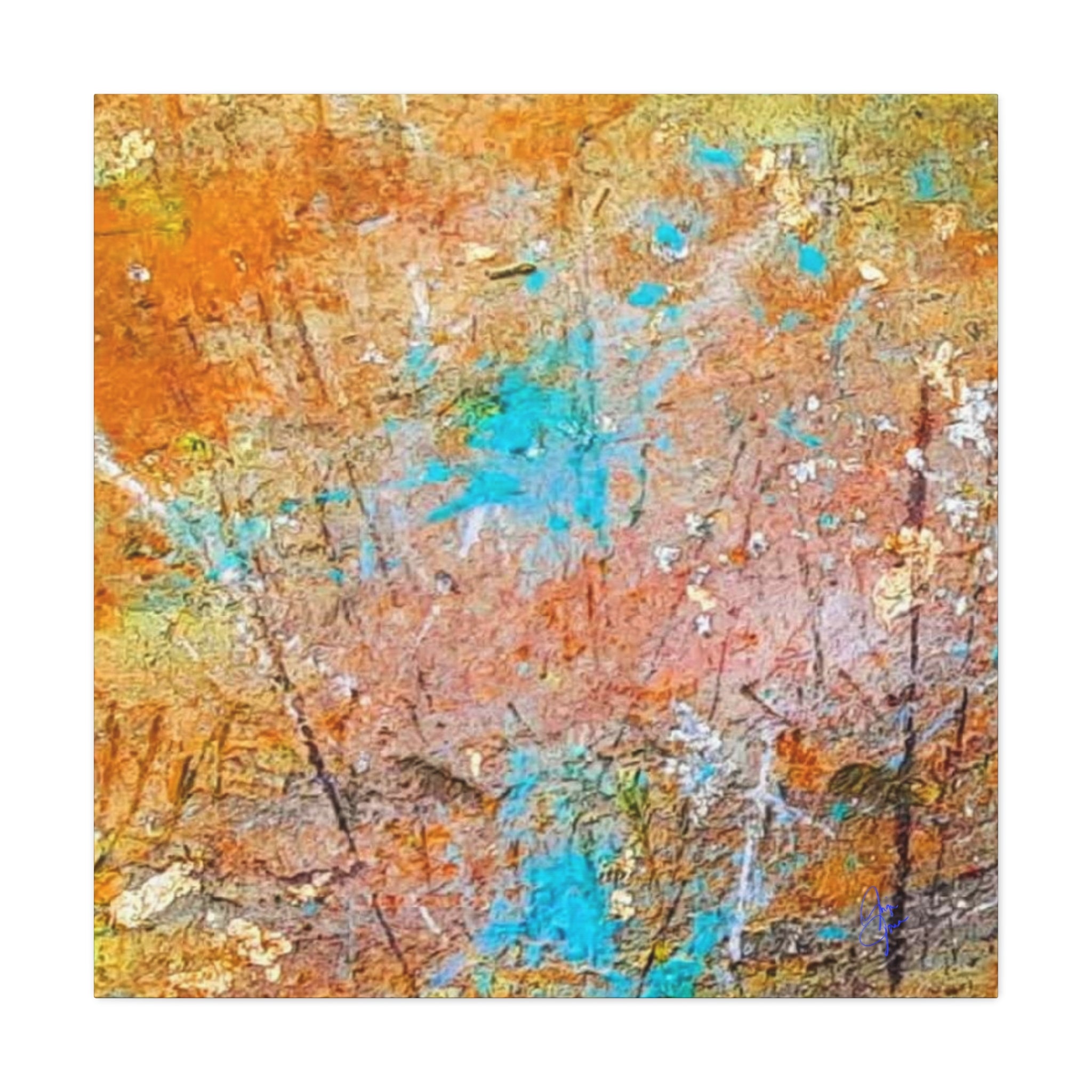 Matte Canvas Wall Art — 'Walk in the Woods' Abstract by Angie Jones (Stretched 1.25")