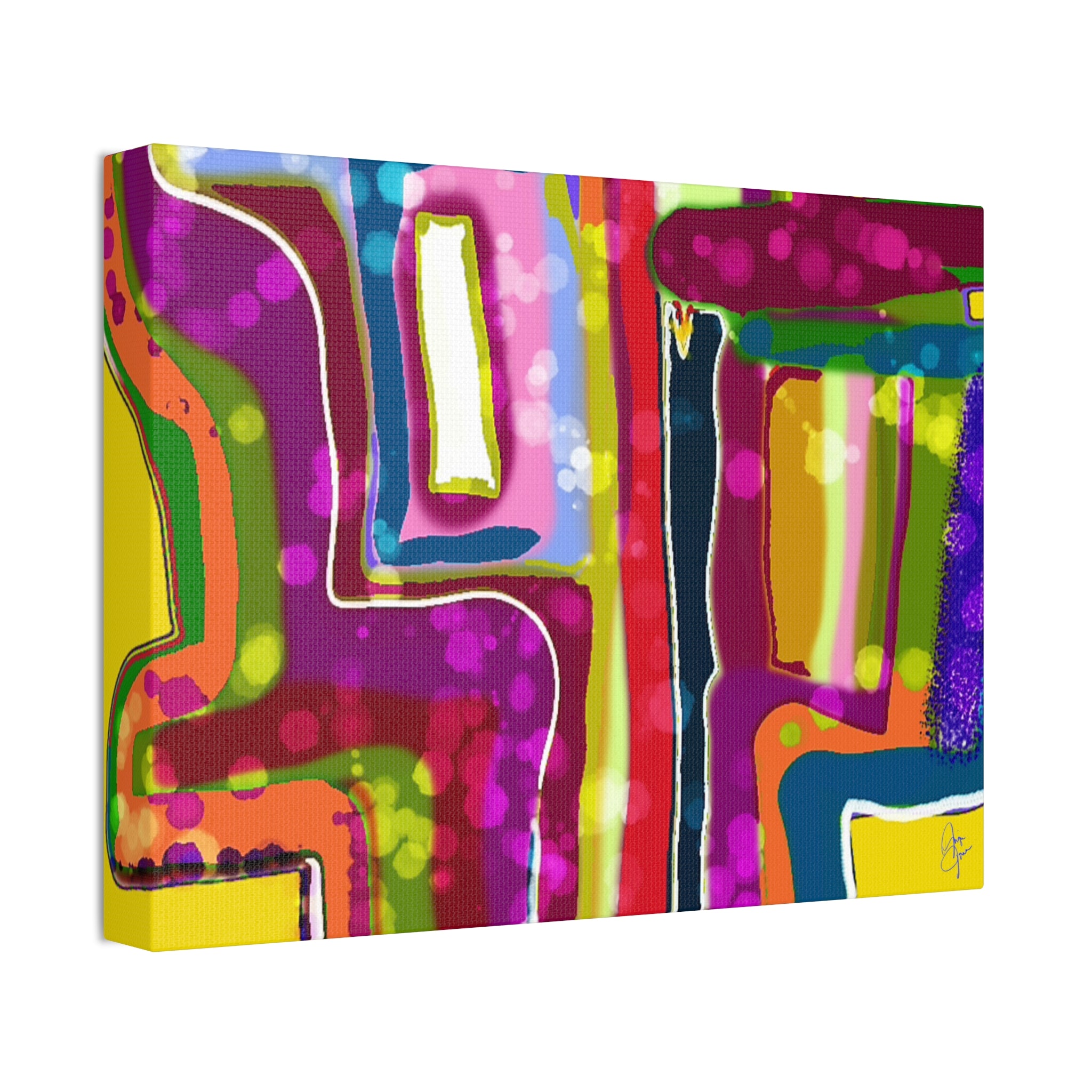 Abstract Colorburst Canvas – Vibrant Pop Art Wall Decor