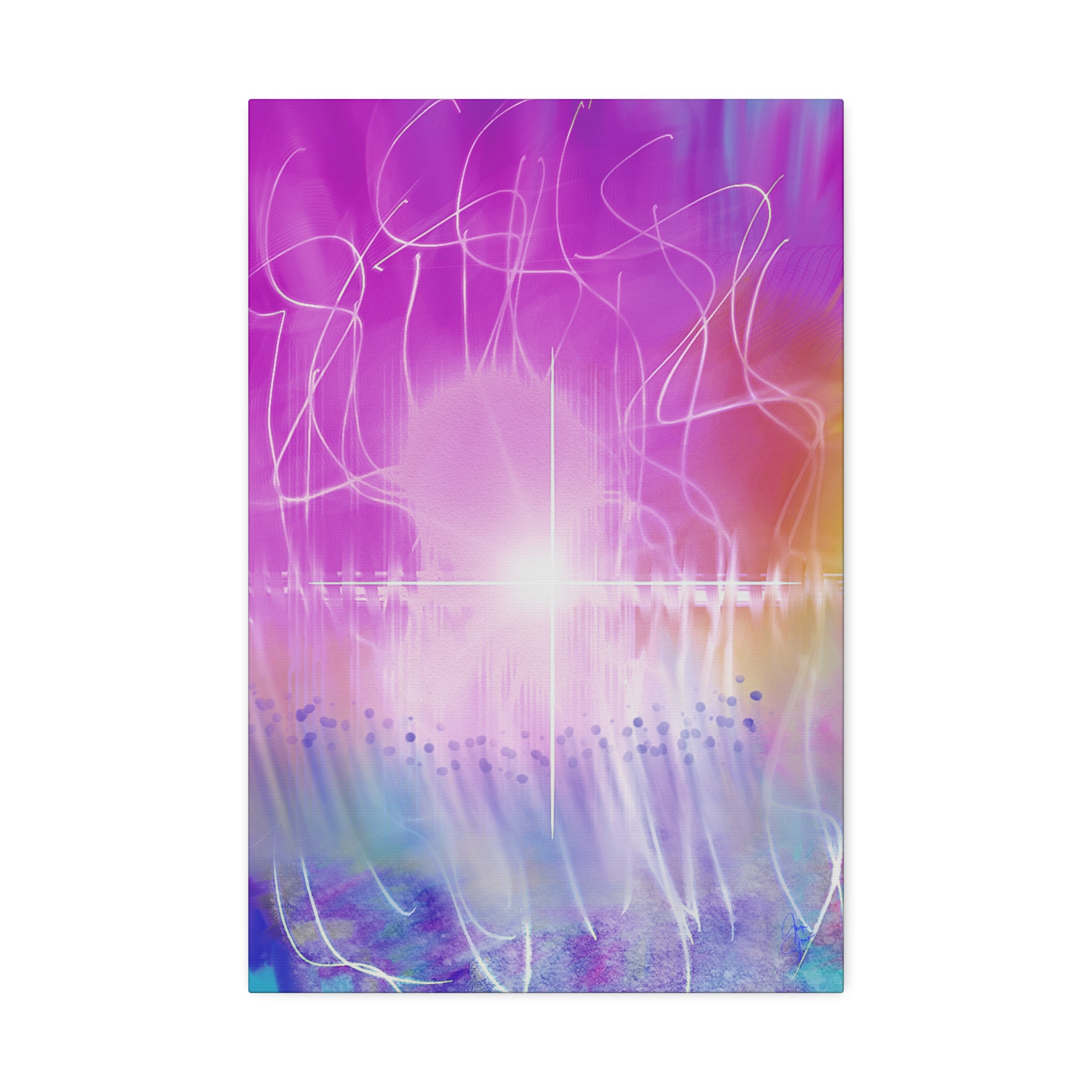 Abstract Radiant Light Canvas
