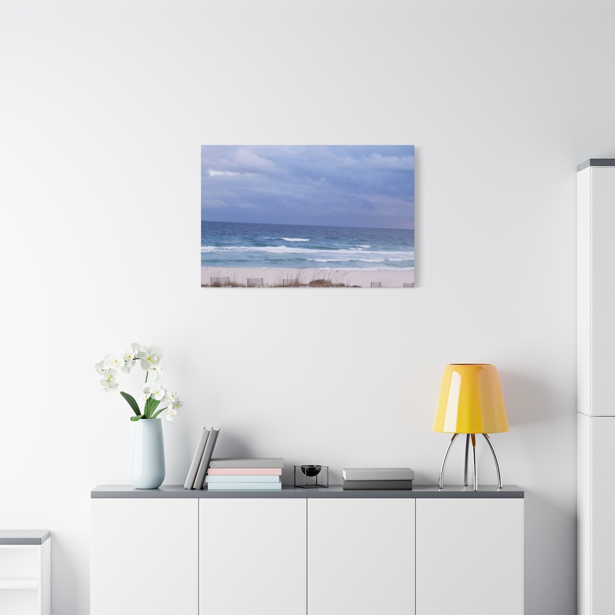Coastal Waves Matte Canvas Print — Stretched Beach Wall Art