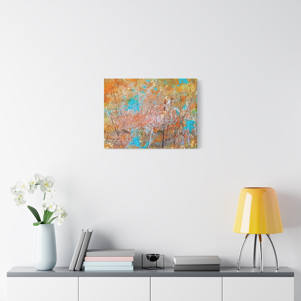 Matte Canvas Wall Art — 'Walk in the Woods' Abstract by Angie Jones (Stretched 1.25")
