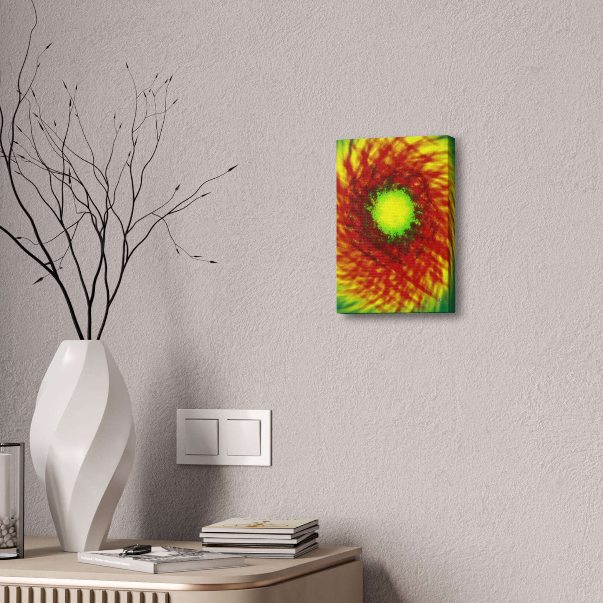 Glowing Blossom Canvas Stretched 1.5"