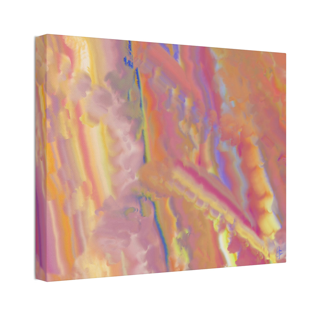 Abstract Sunset Hues Canvas — 1.5" Stretched Wall Art