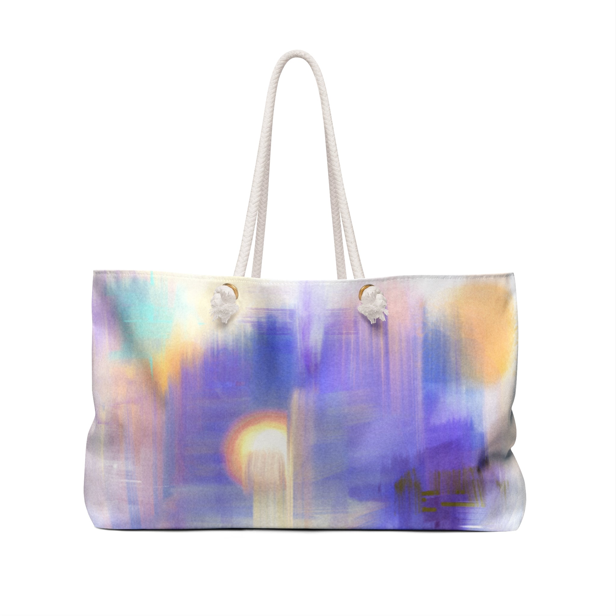 Sunset Dream Weekender Bag — Abstract Pastel Travel Tote
