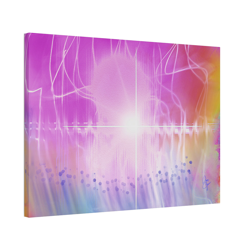 Abstract Radiant Light Canvas