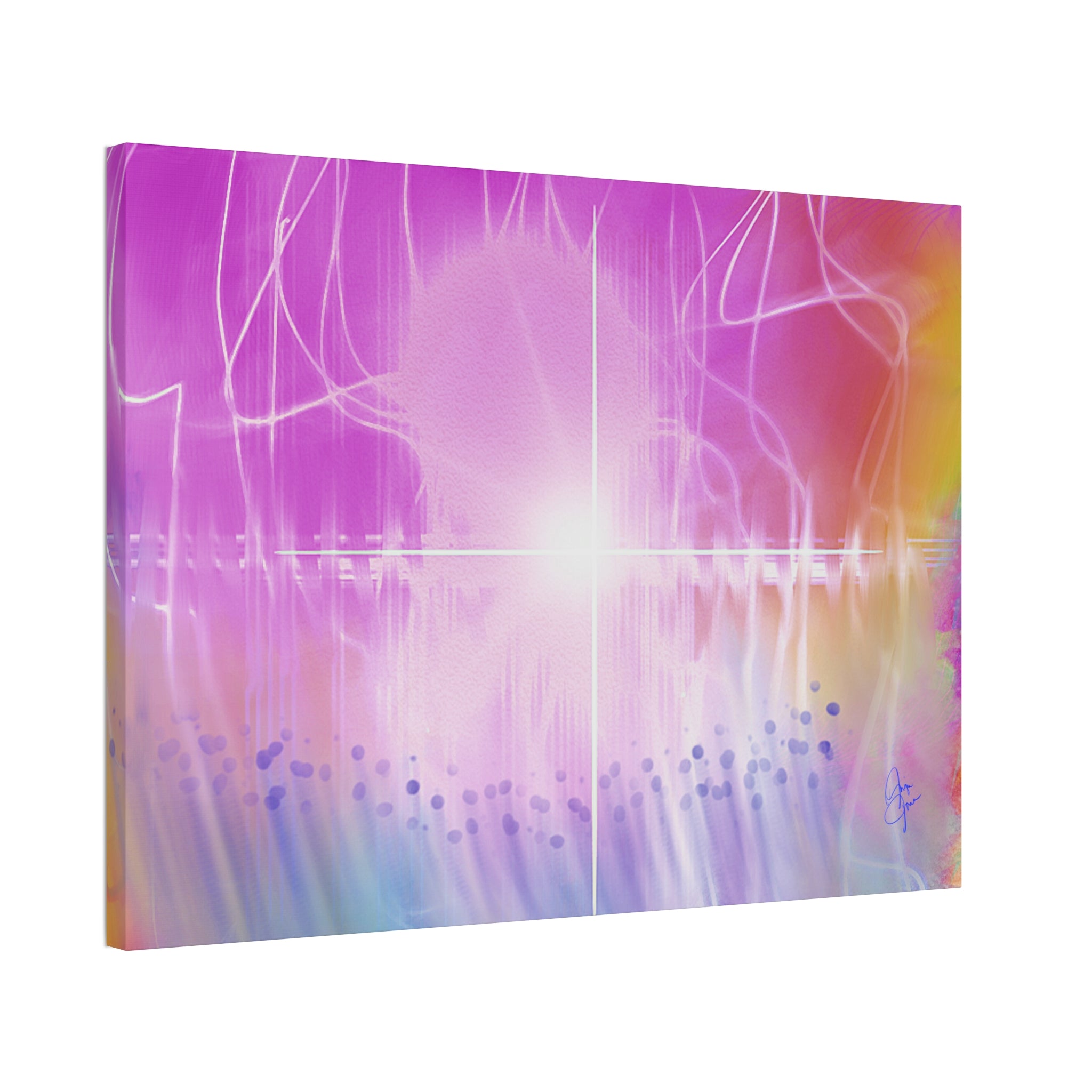 Abstract Radiant Light Canvas