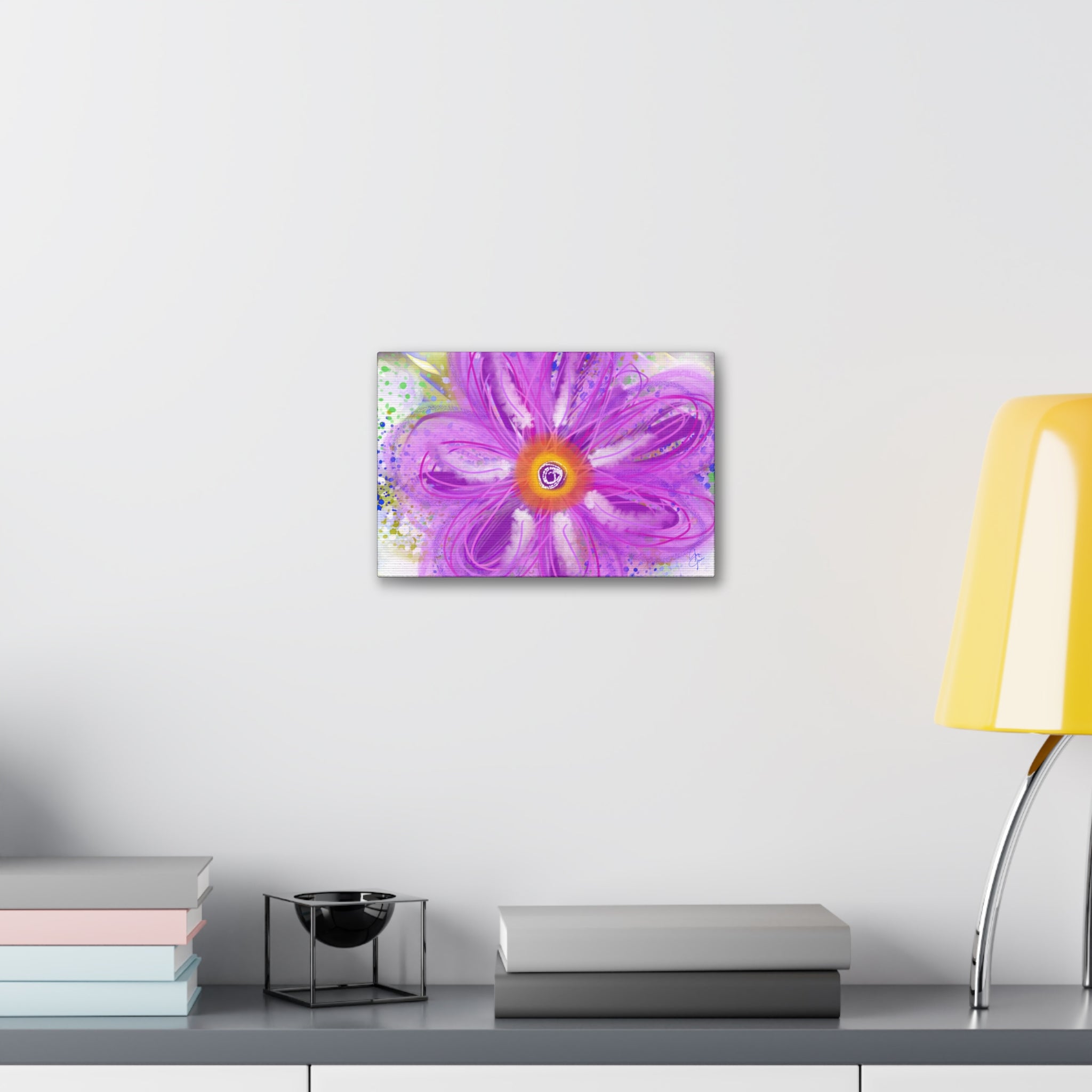 Purple Bloom Floral Canvas - Stretched 1.5" Wall Art