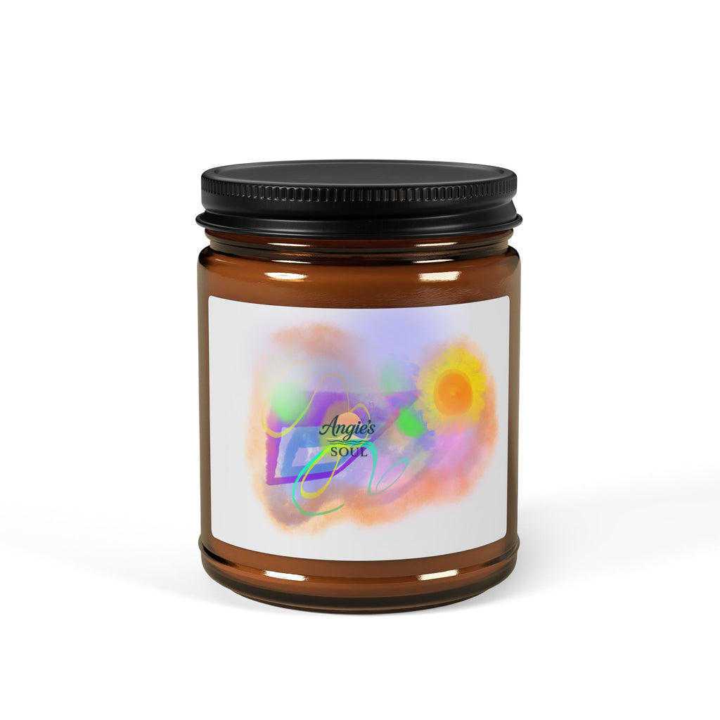 Amber Jar Soy Candle — Uplifting Floral & Citrus Scent (Multi-Size)