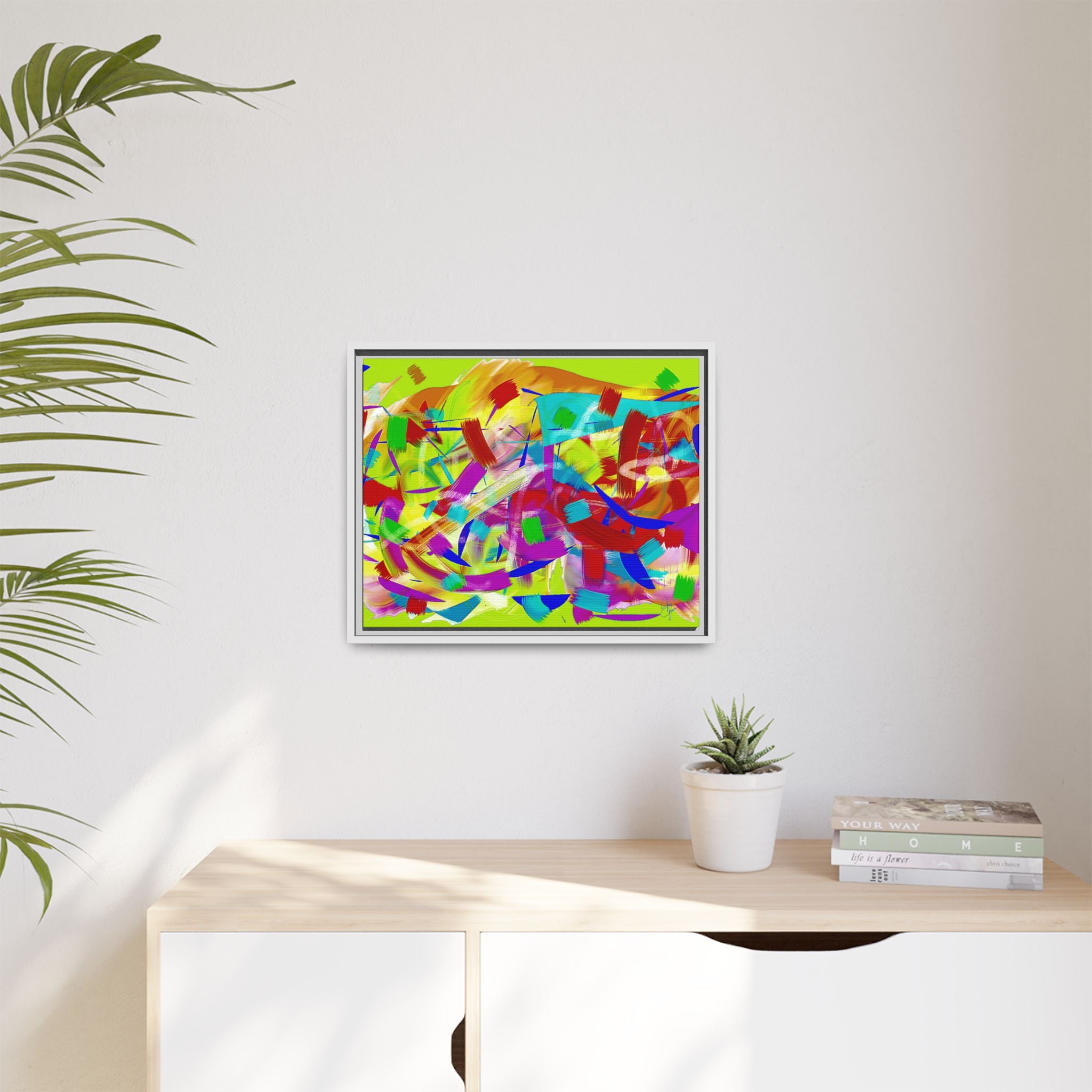 Matte Canvas, Framed (Multi-color)