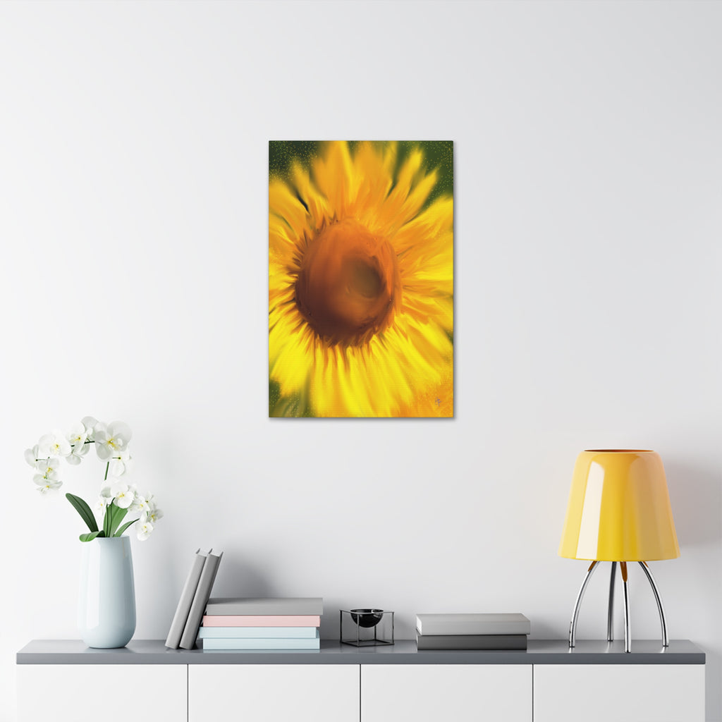 Sunflower Canvas Wall Art — Vibrant Floral Stretched Canvas