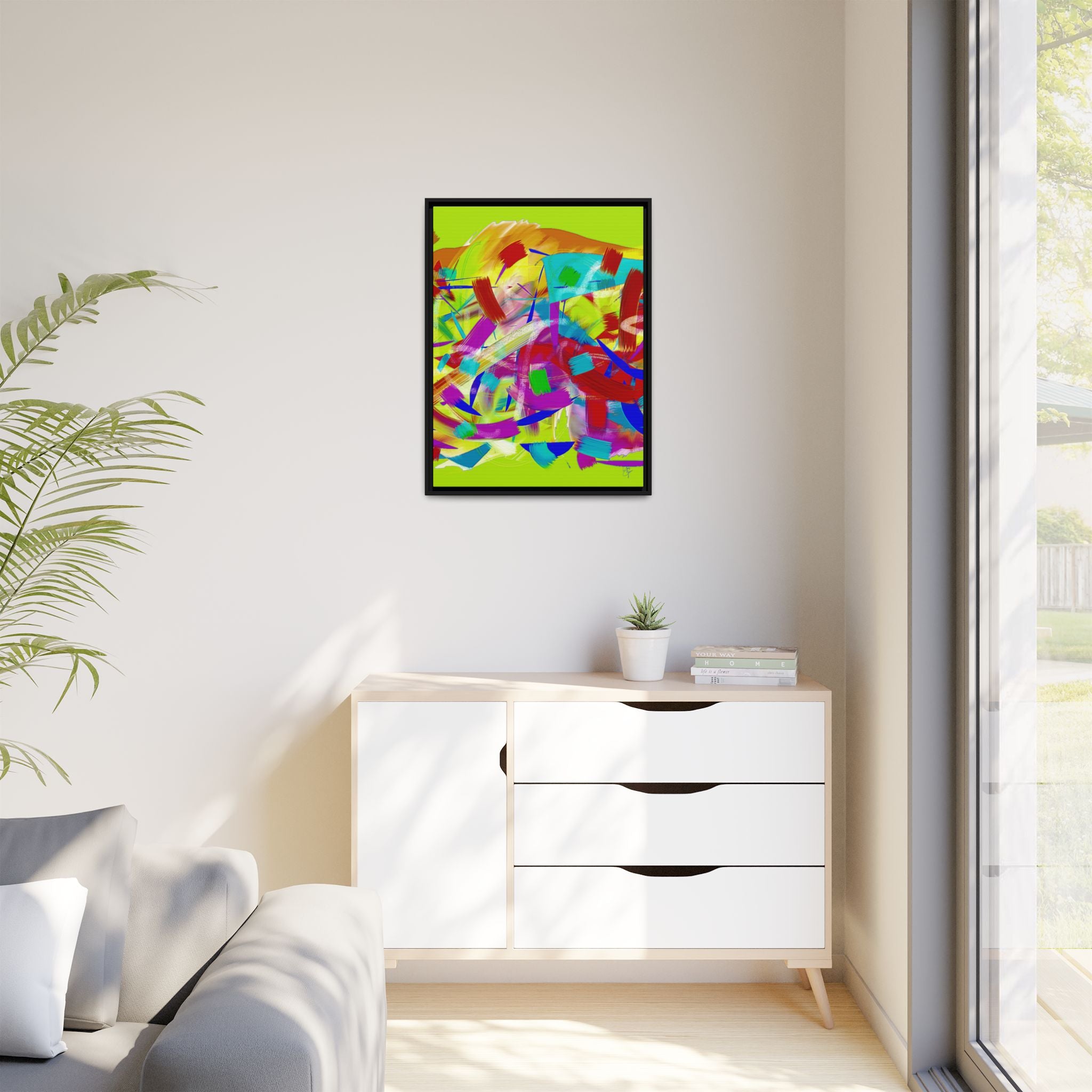 Matte Canvas, Framed (Multi-color)