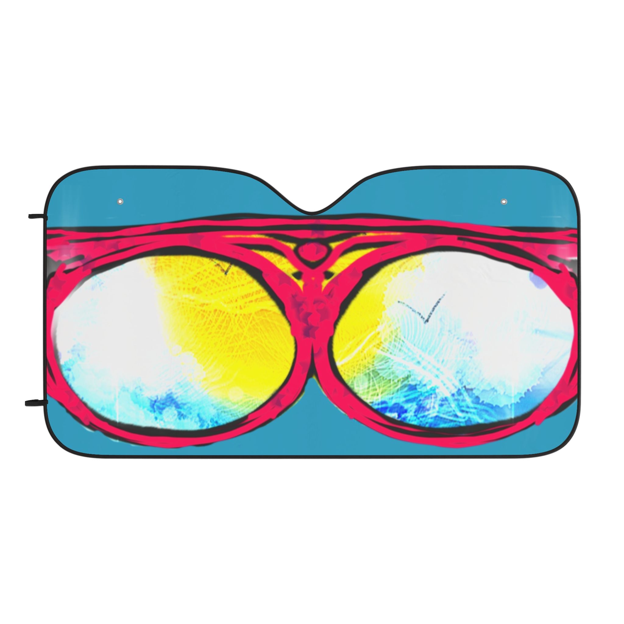 Tropical Sunglasses Car Sun Shade — Reflective Windshield Cover