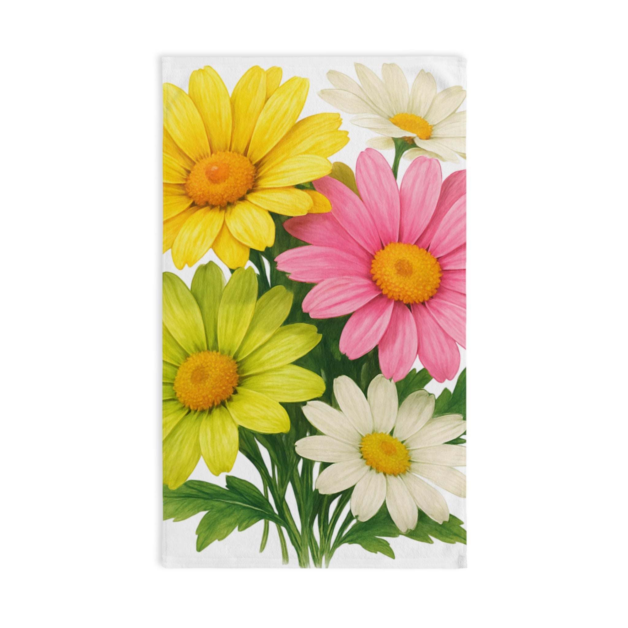 Daisy Bouquet Hand Towel — Bright Floral Kitchen & Bath Decor