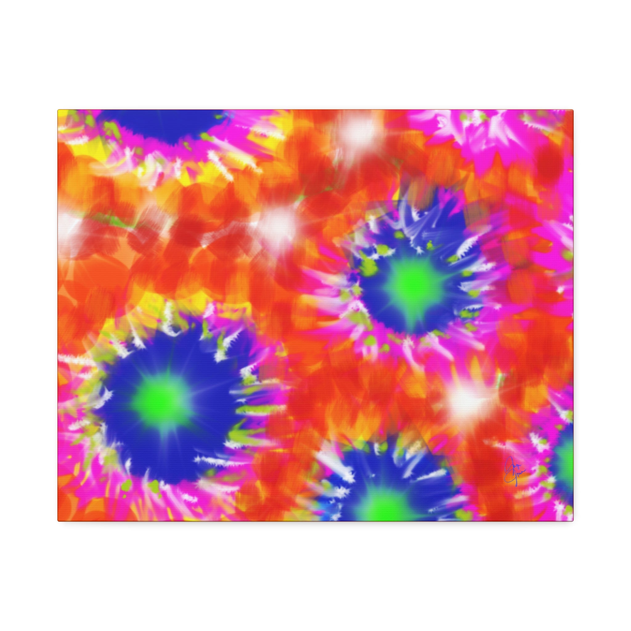 Tie-Dye Burst Canvas Print — Vibrant Abstract Wall Art