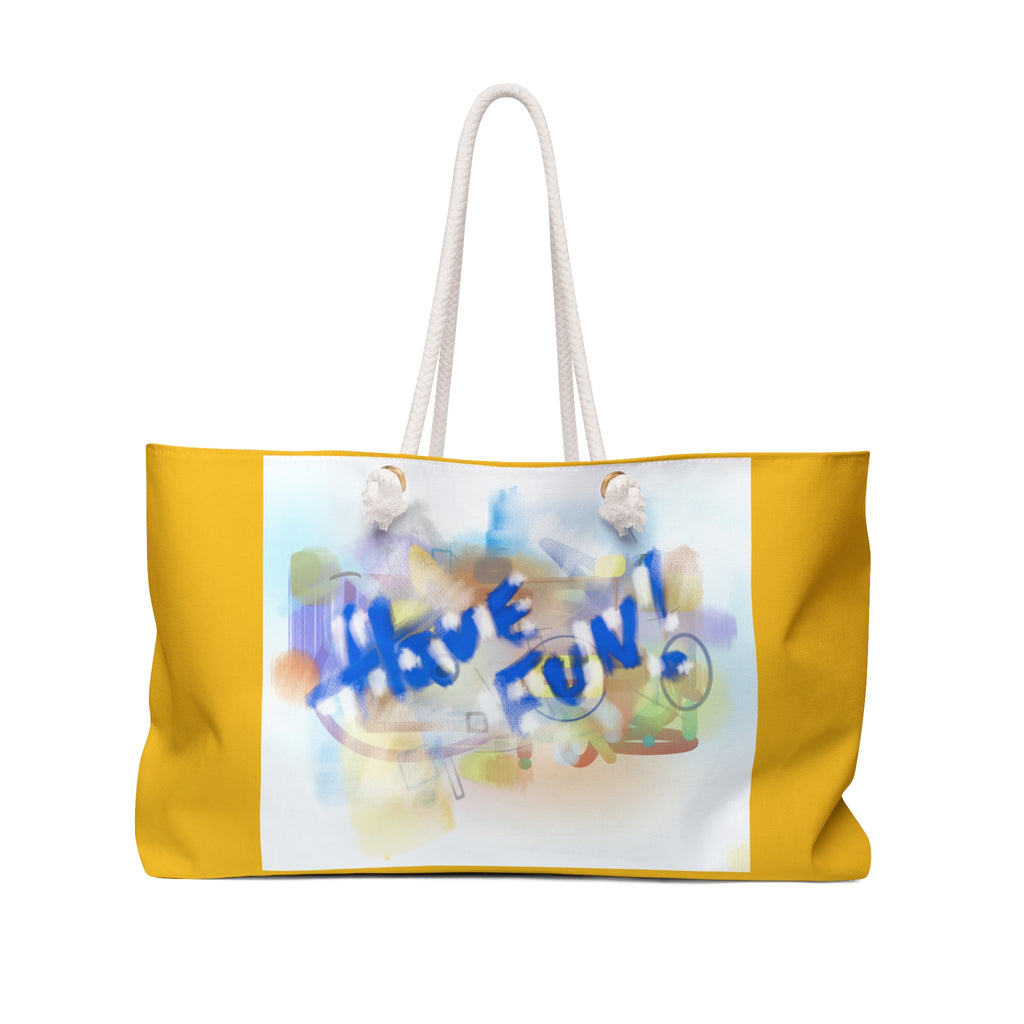 Have Fun Weekender Bag — Colorful Beach Travel Tote