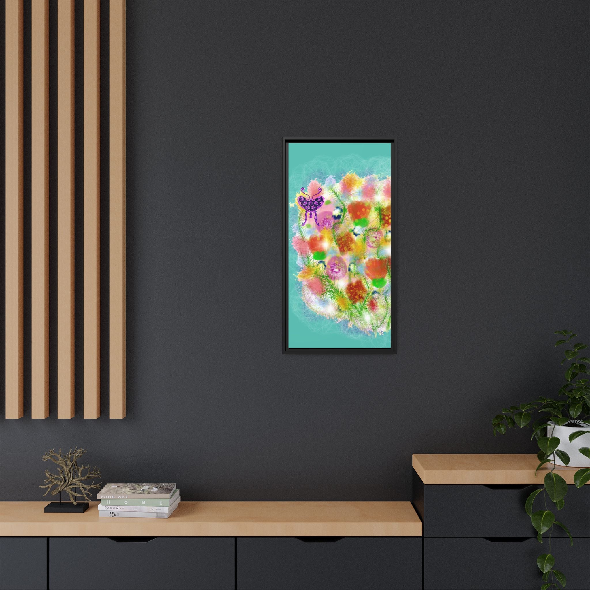Matte Canvas, Framed (Multi-color)