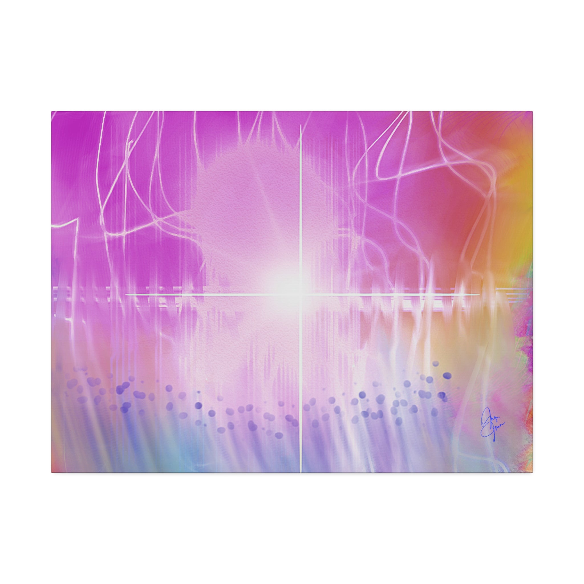 Abstract Radiant Light Canvas
