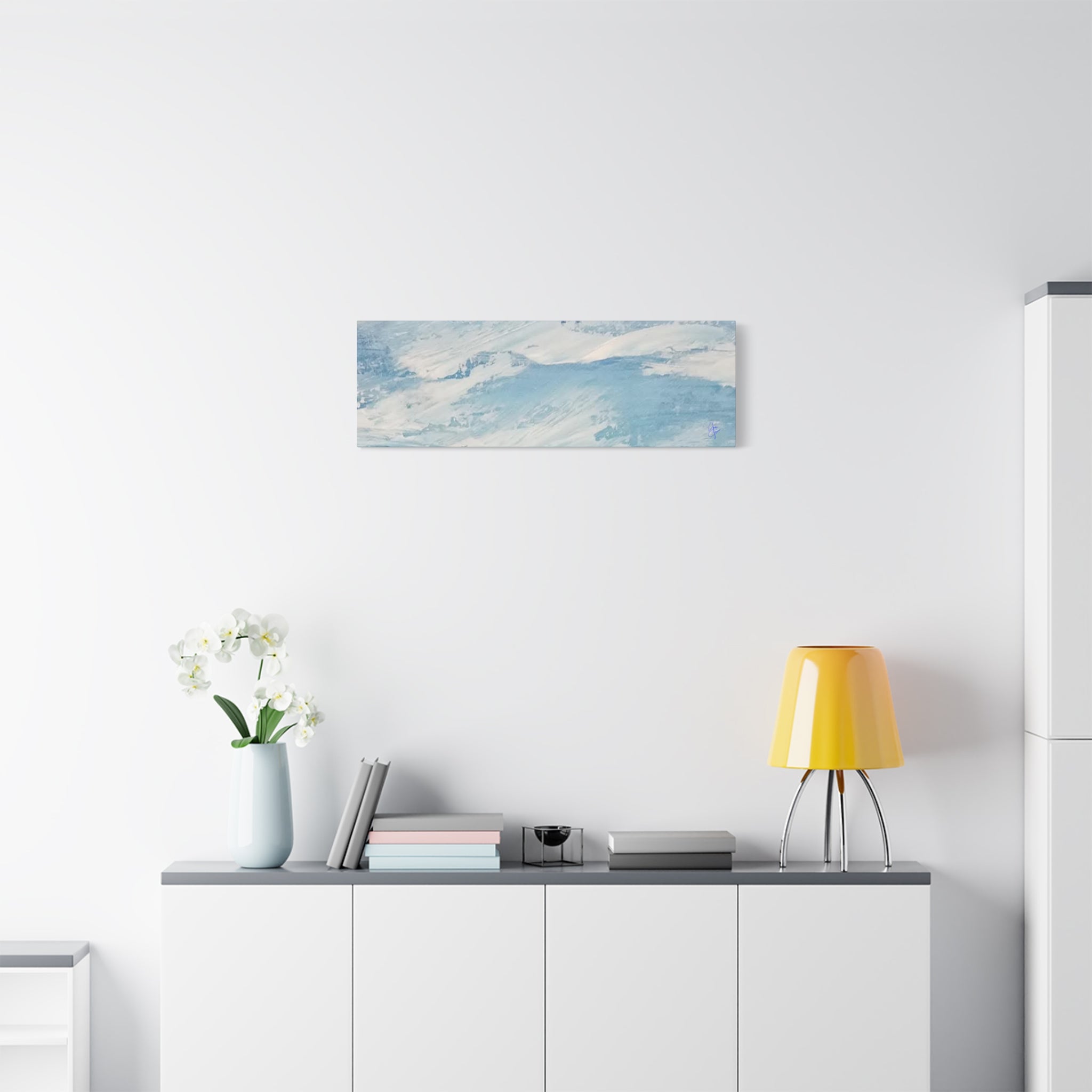 Canvas Wall Art - Serene Ocean Waves Design