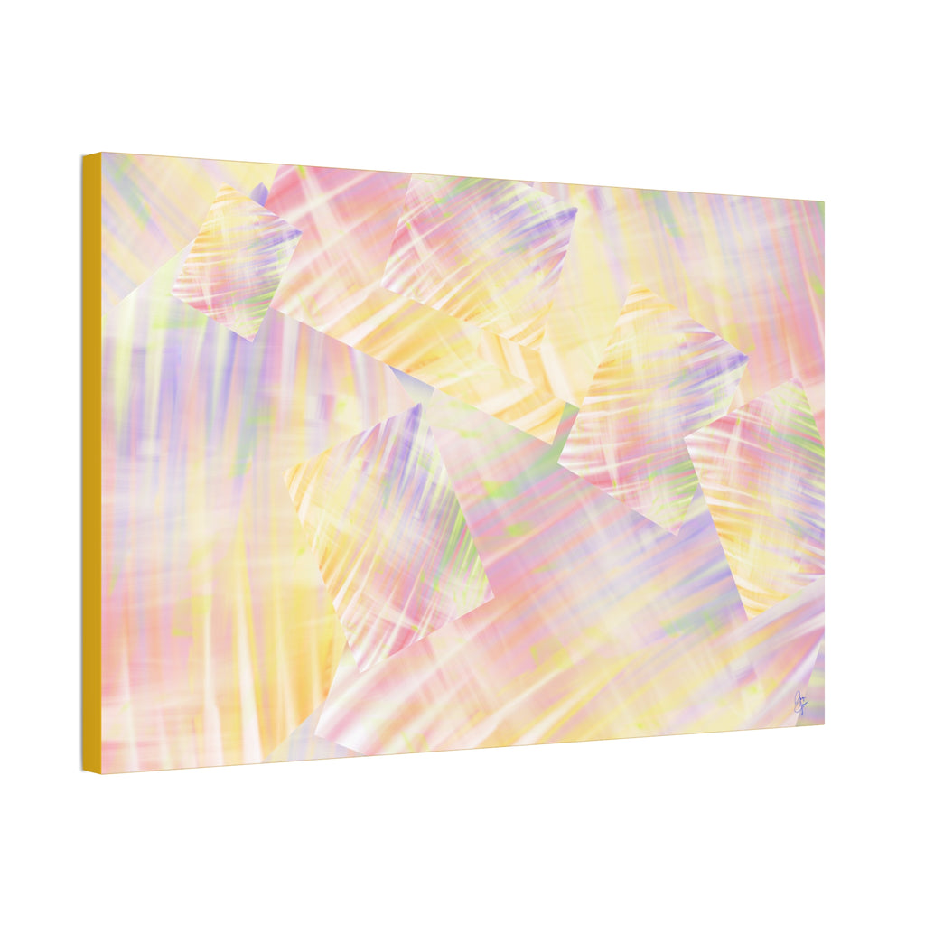 Pastel Abstract Canvas Art - Soft Prism Stretched Canvas 1.5"