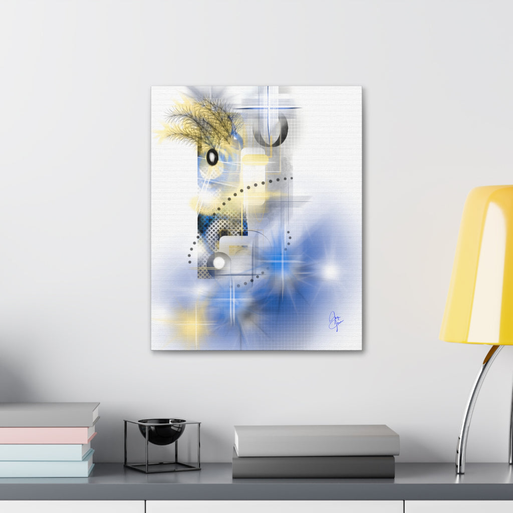 Abstract Parrot Canvas Stretched 1.5"