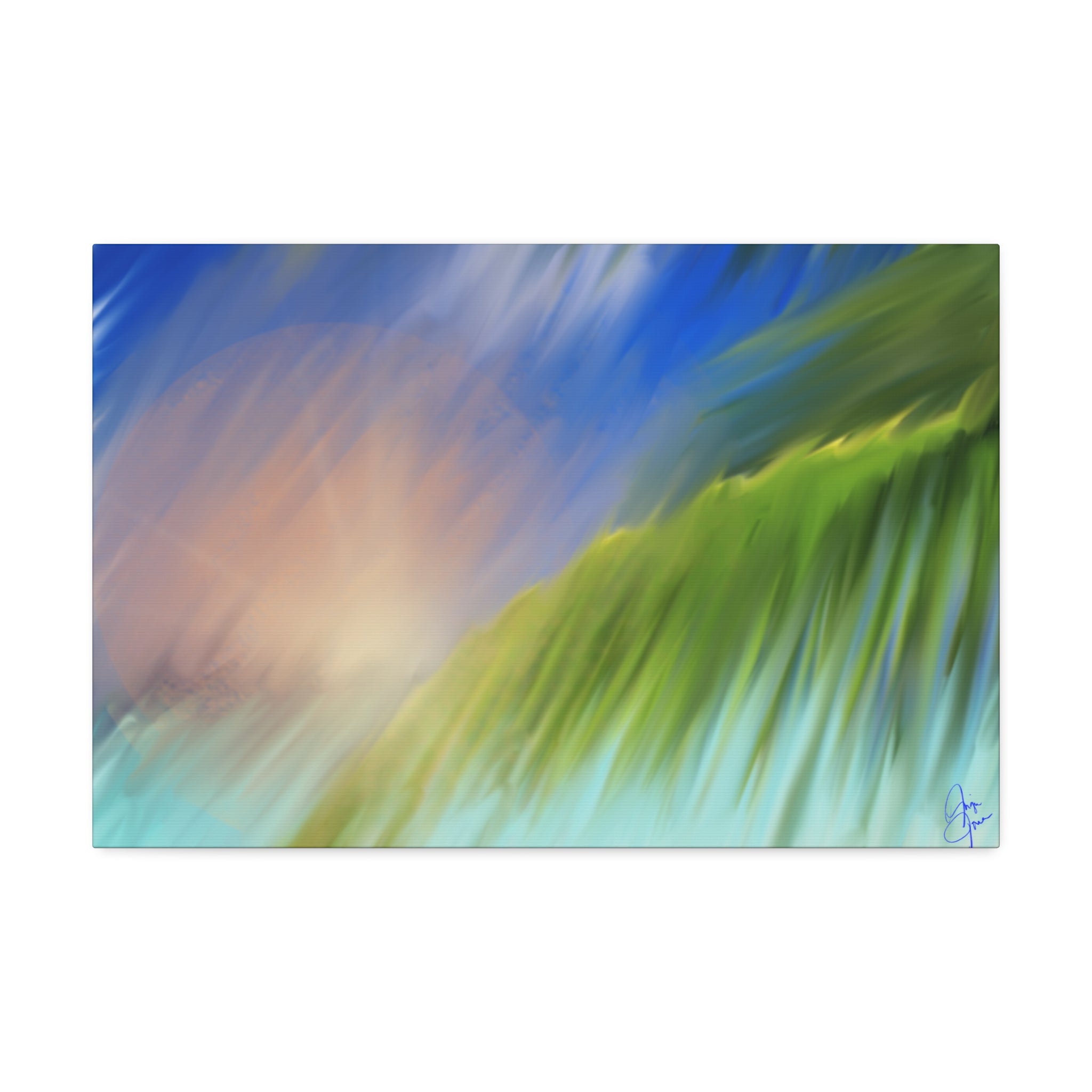Abstract Seascape Canvas