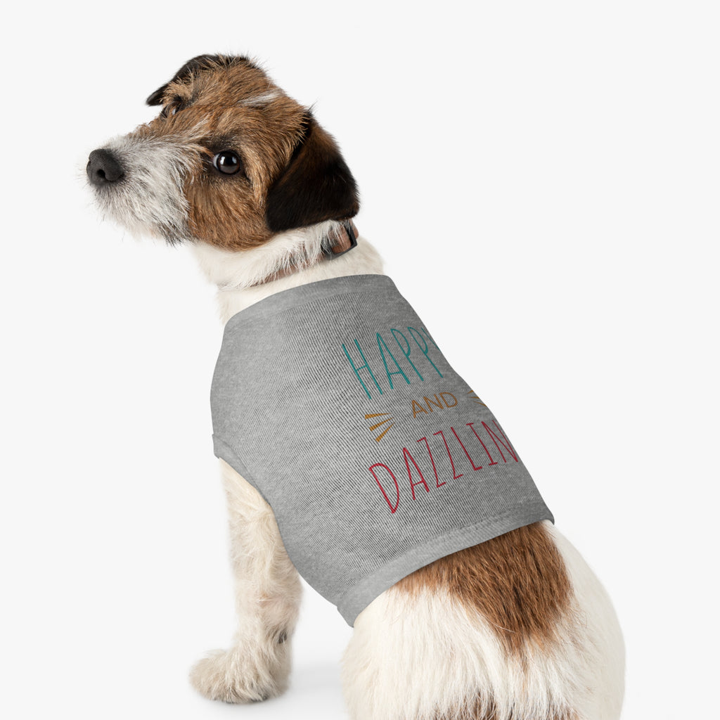 Happy & Dazzling Pet Tank Top for Fun-Loving Pets I