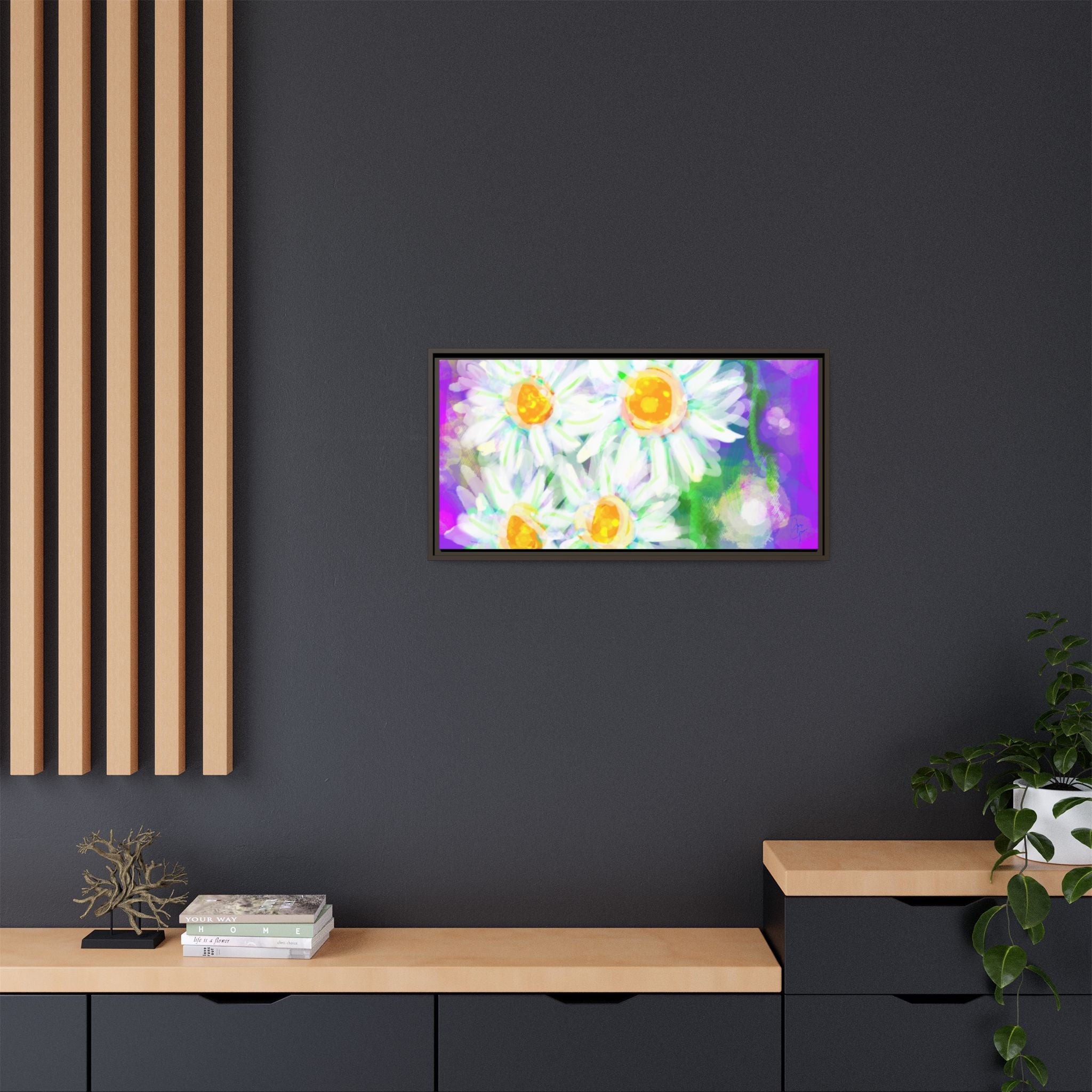 Matte Canvas, Framed (Multi-color)