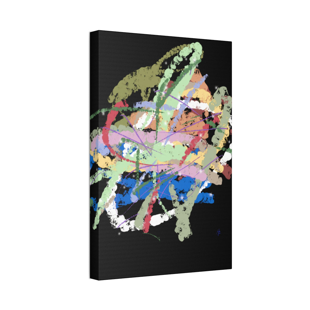 Abstract Color Splash Canvas Print — Vibrant Modern Wall Art (Stretched 1.5")