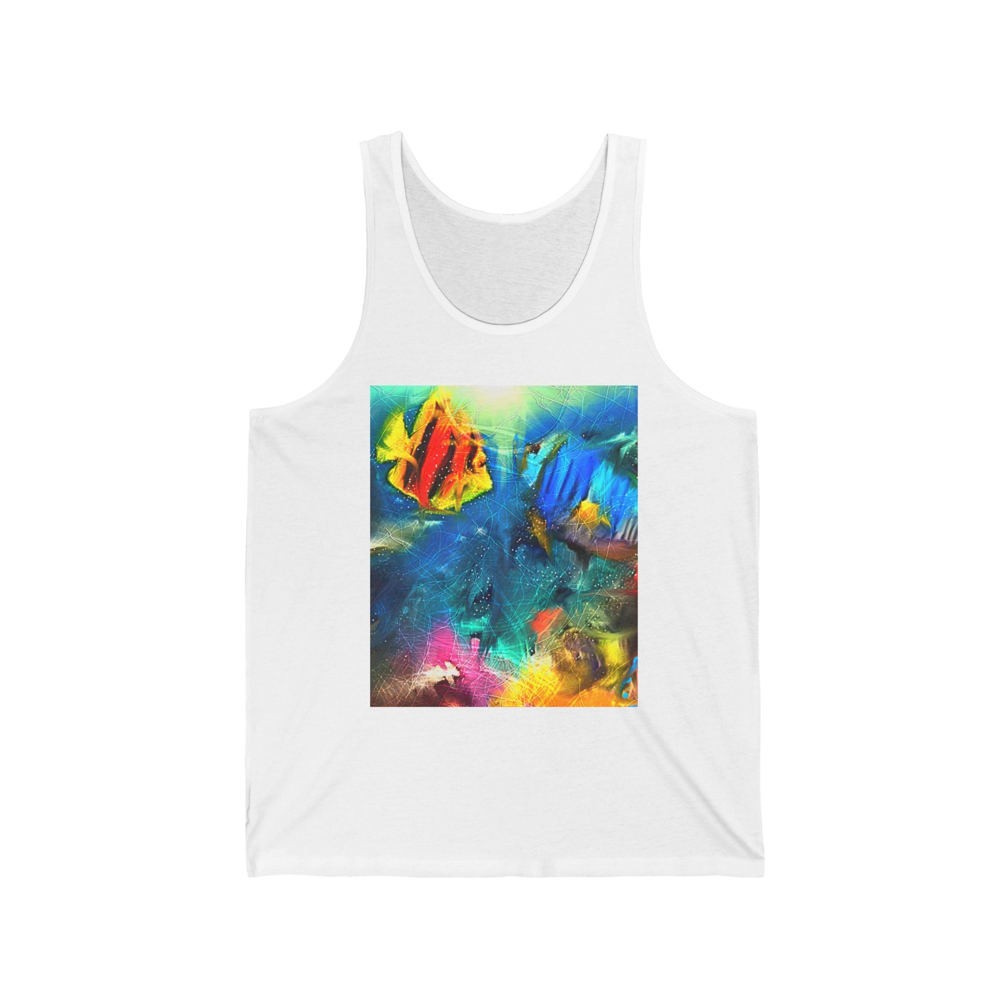 Abstract Tropical Fish Art Tank