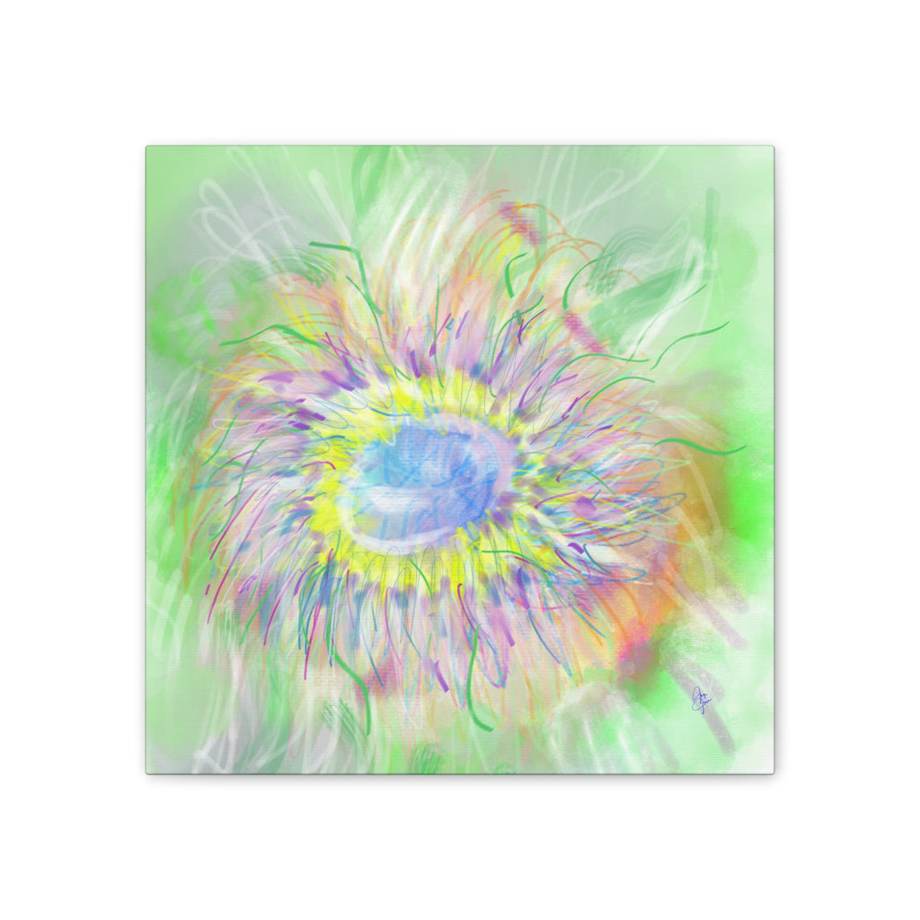 Abstract Pastel Bloom Canvas Print — Floral Wall Art for Living Room & Nursery