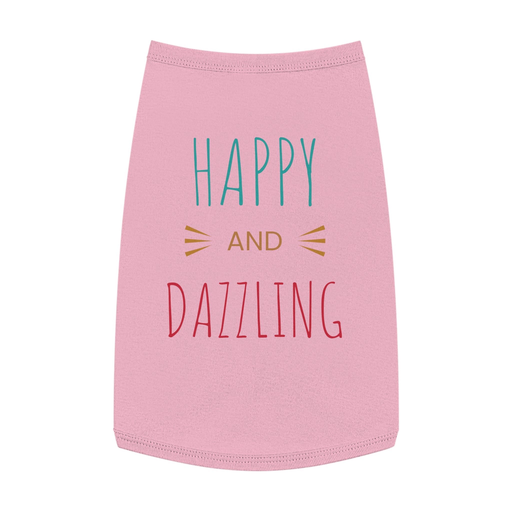 Happy & Dazzling Pet Tank Top for Fun-Loving Pets I
