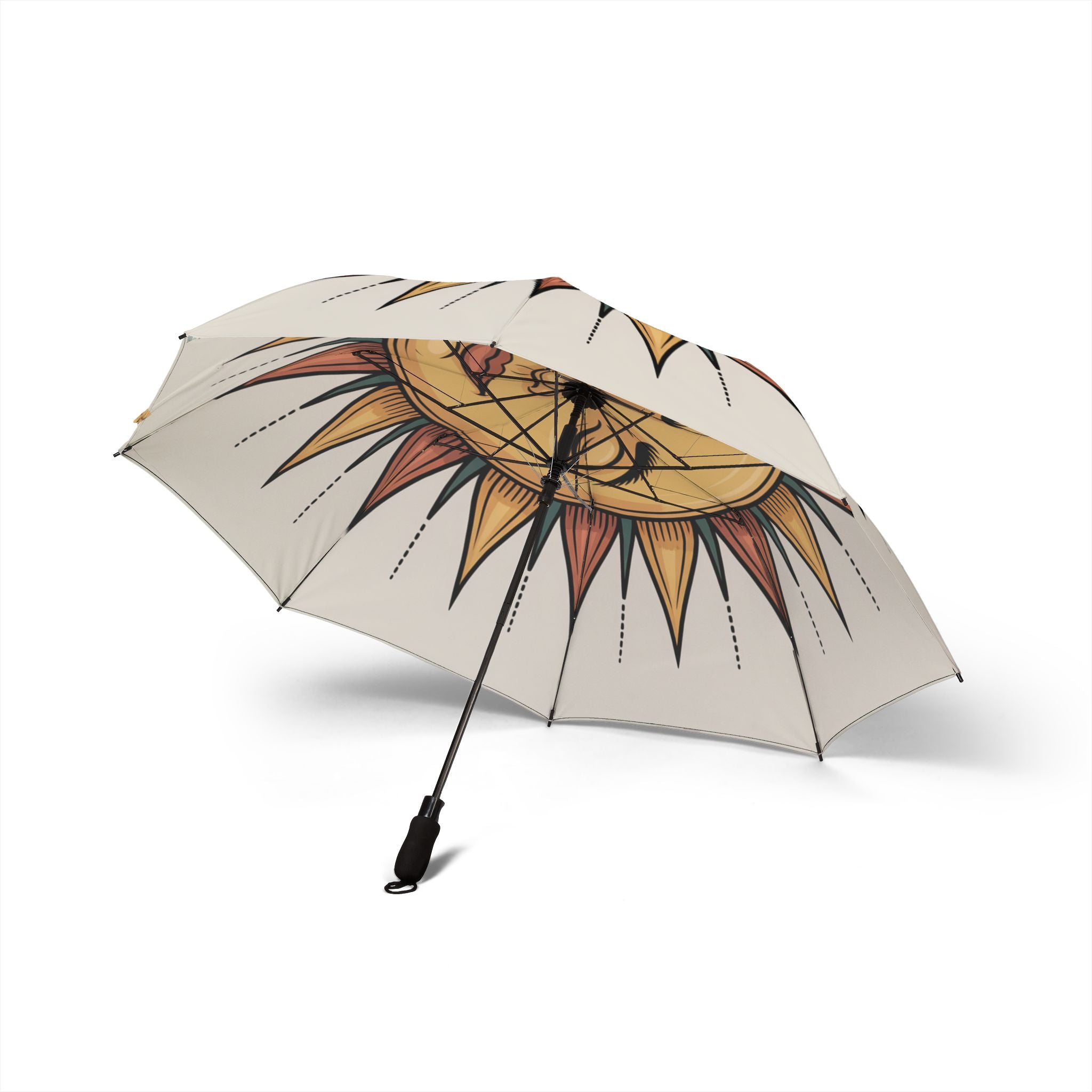 Sun-Designed Semi-Automatic Foldable Umbrella