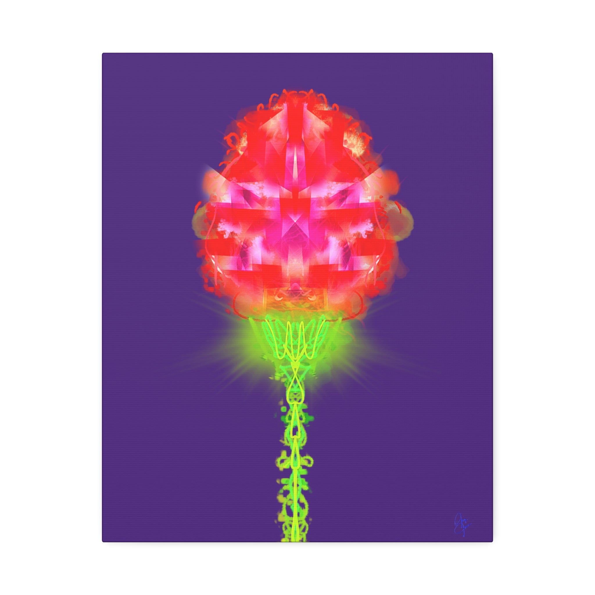 Single Rose Canvas Stretched 1.5" — Rose Wall Art