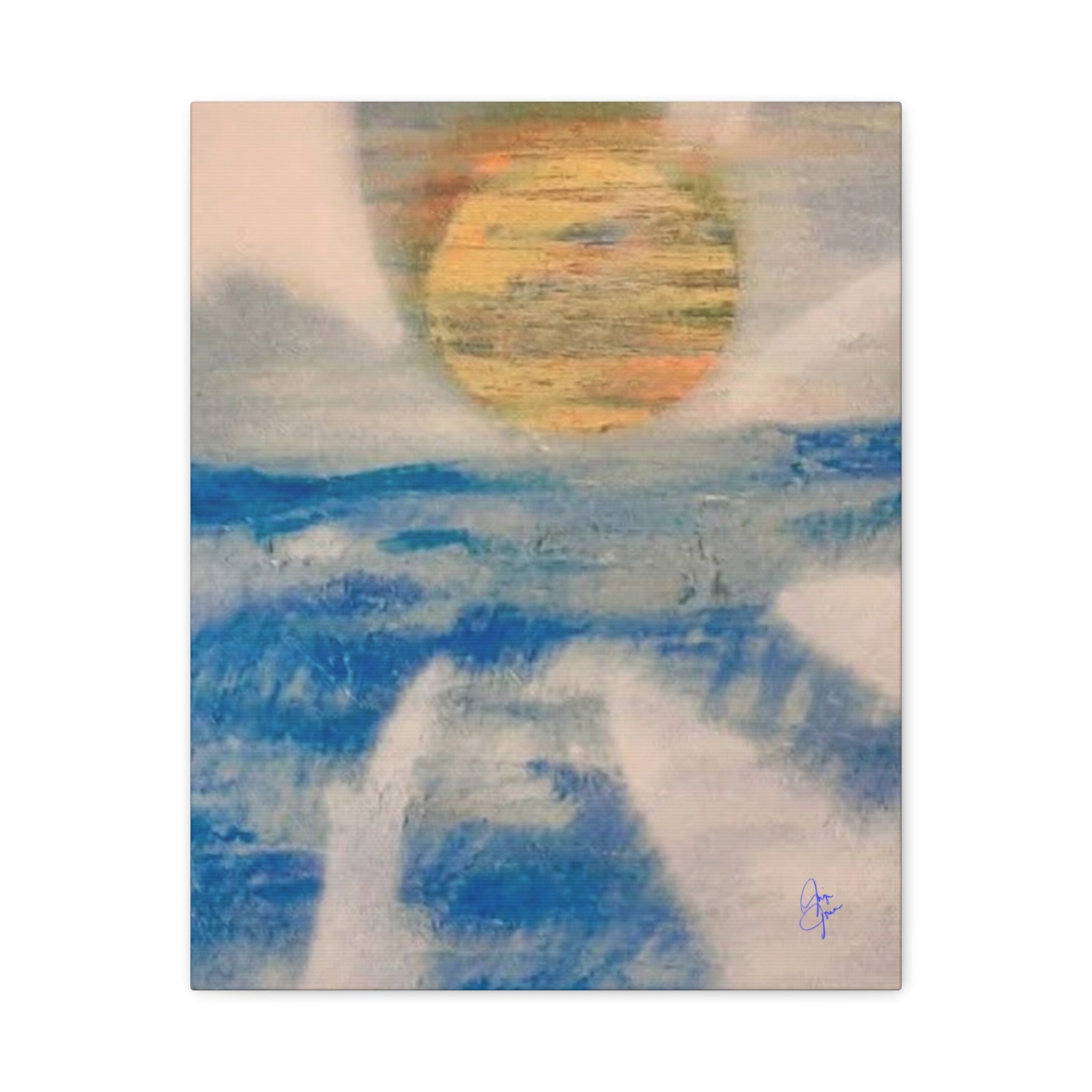 Serene Ocean Sunset Canvas Art