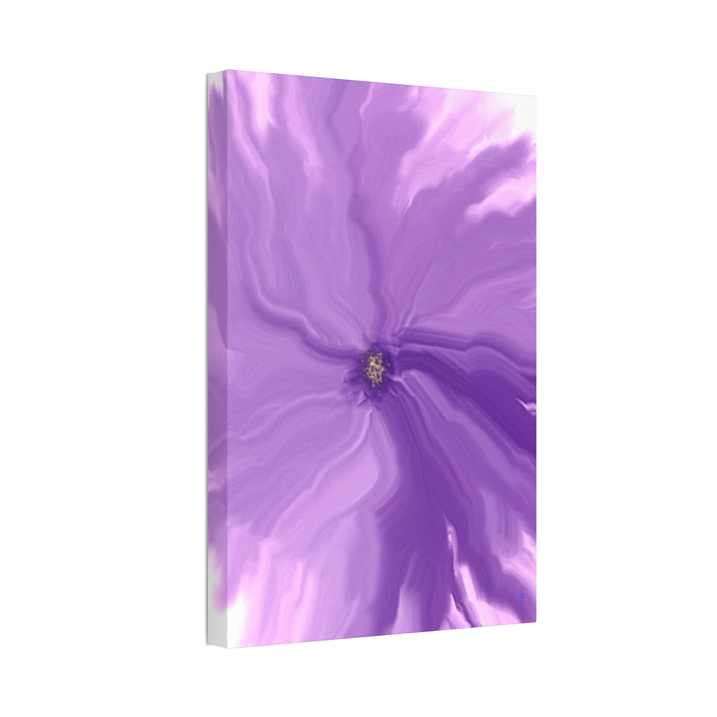 Abstract Purple Swirl Canvas Art – Stretched 1.5"