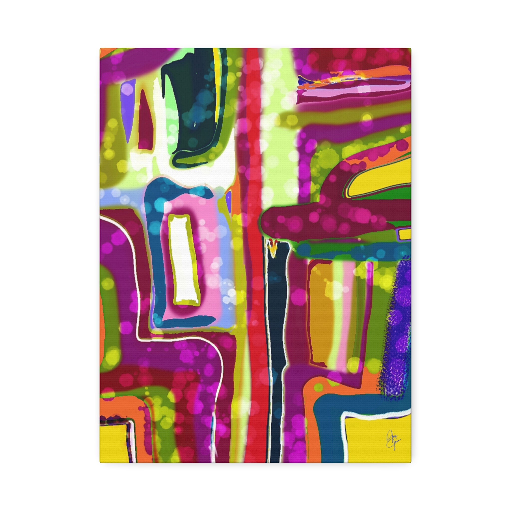 Abstract Colorburst Canvas – Vibrant Pop Art Wall Decor