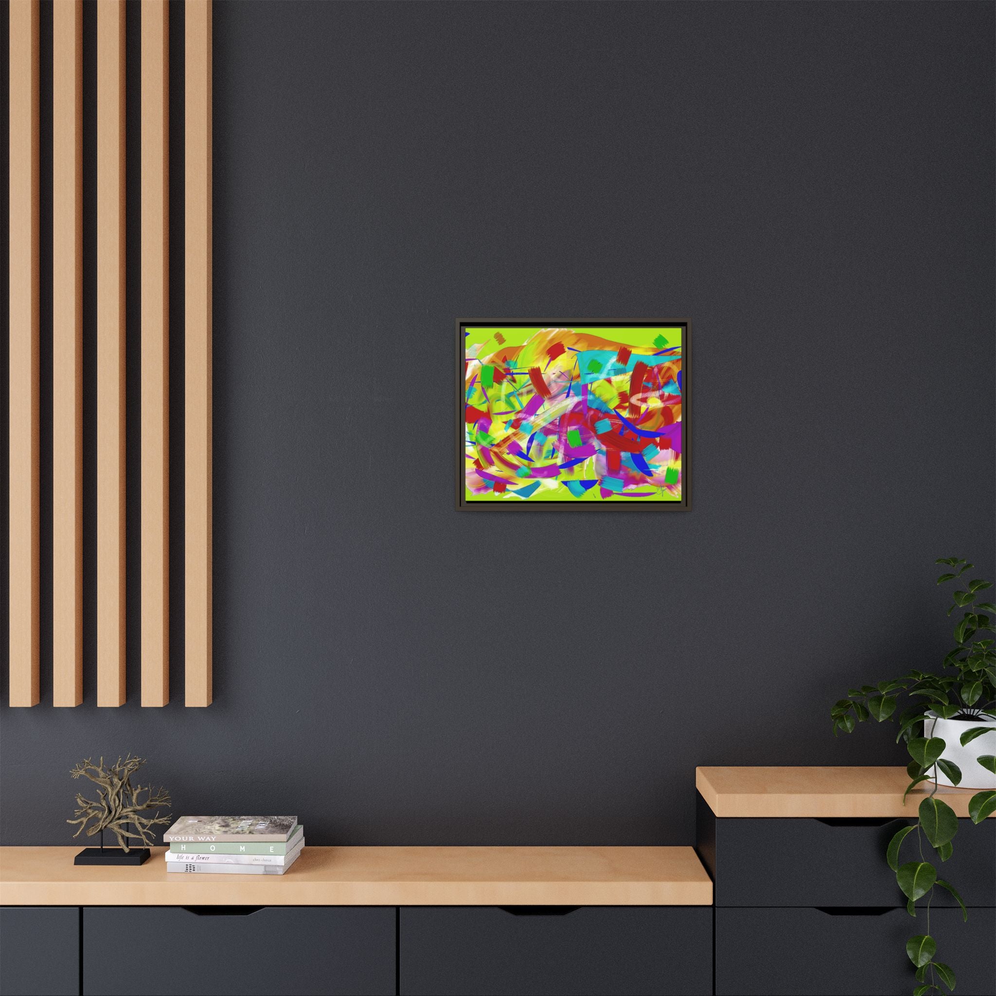 Matte Canvas, Framed (Multi-color)