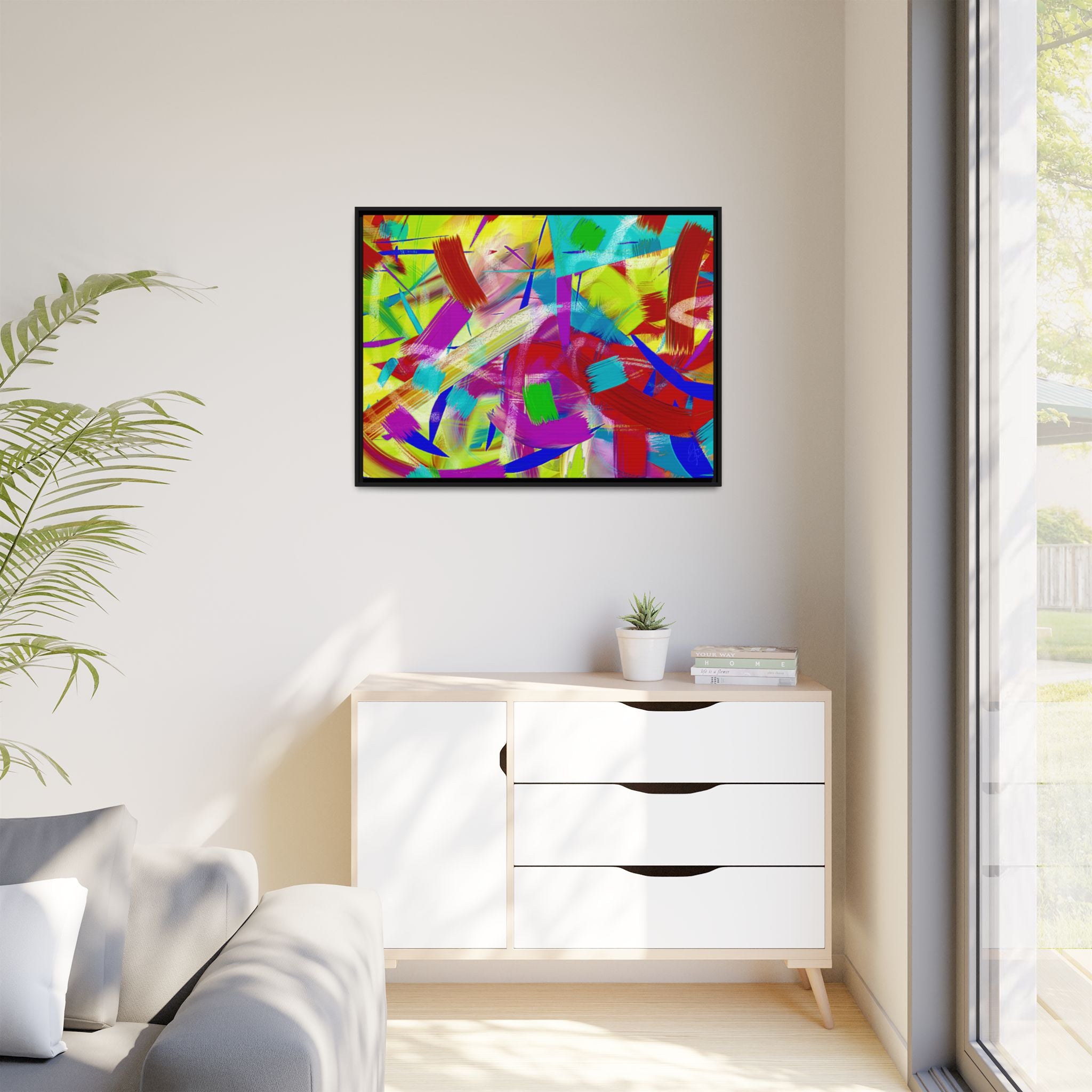 Matte Canvas, Framed (Multi-color)