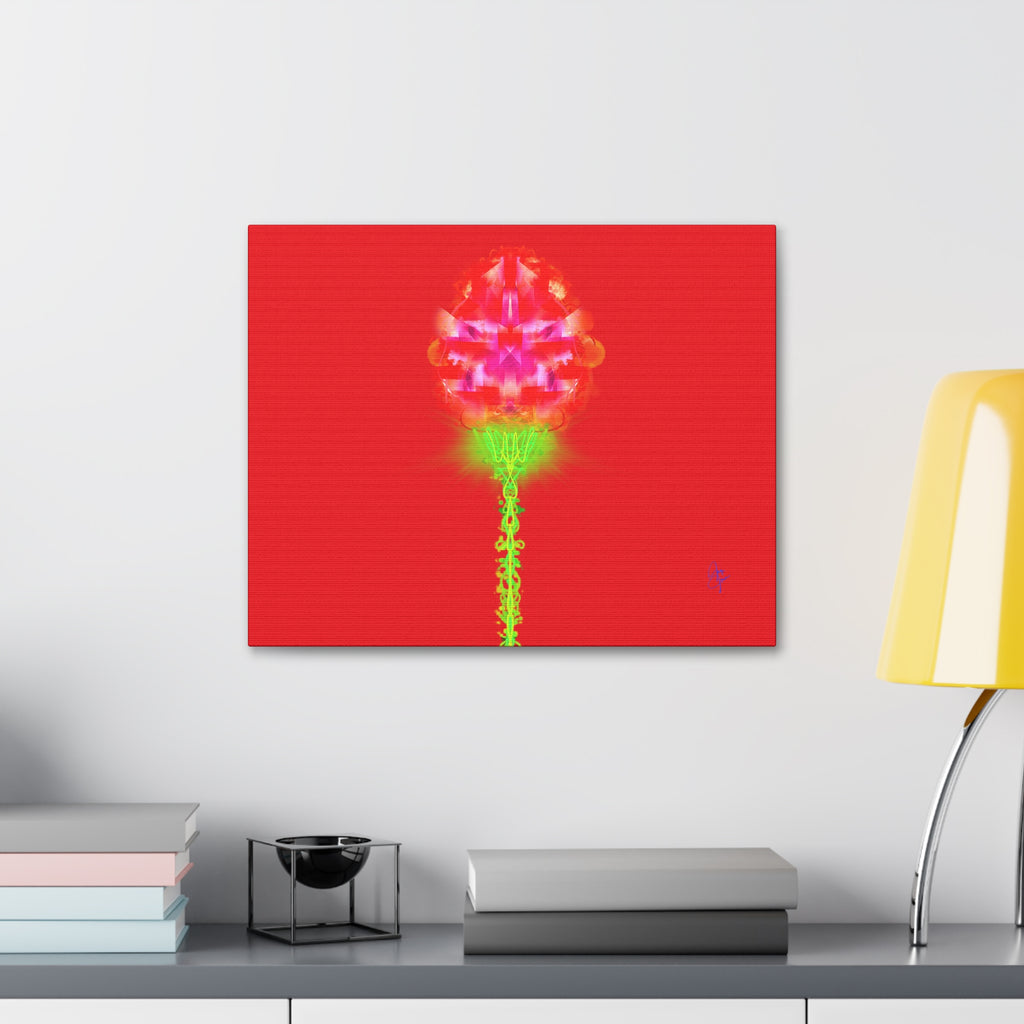 Single Rose Canvas Stretched 1.5" — Rose Wall Art