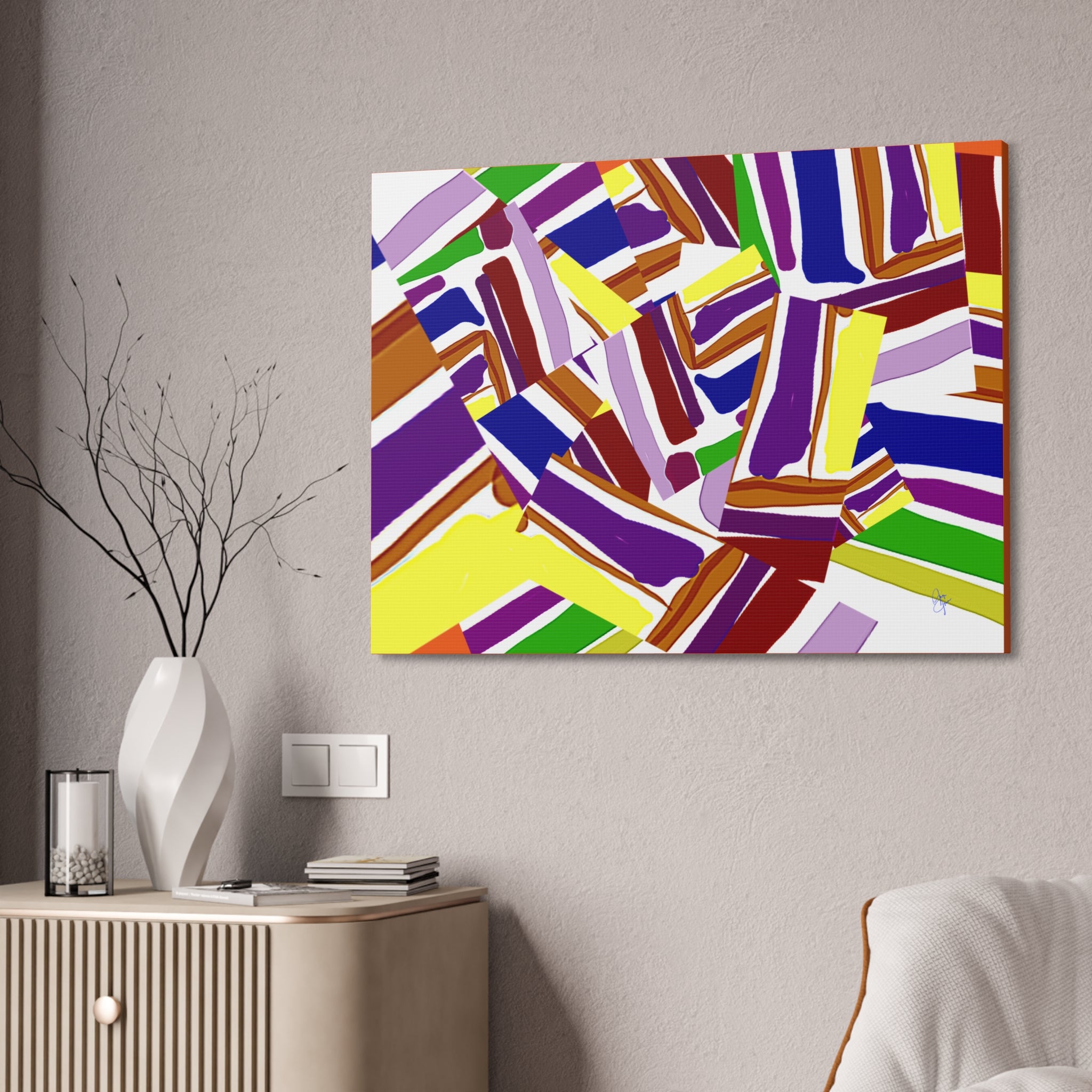Candy Store Canvas Stretched Wall Art