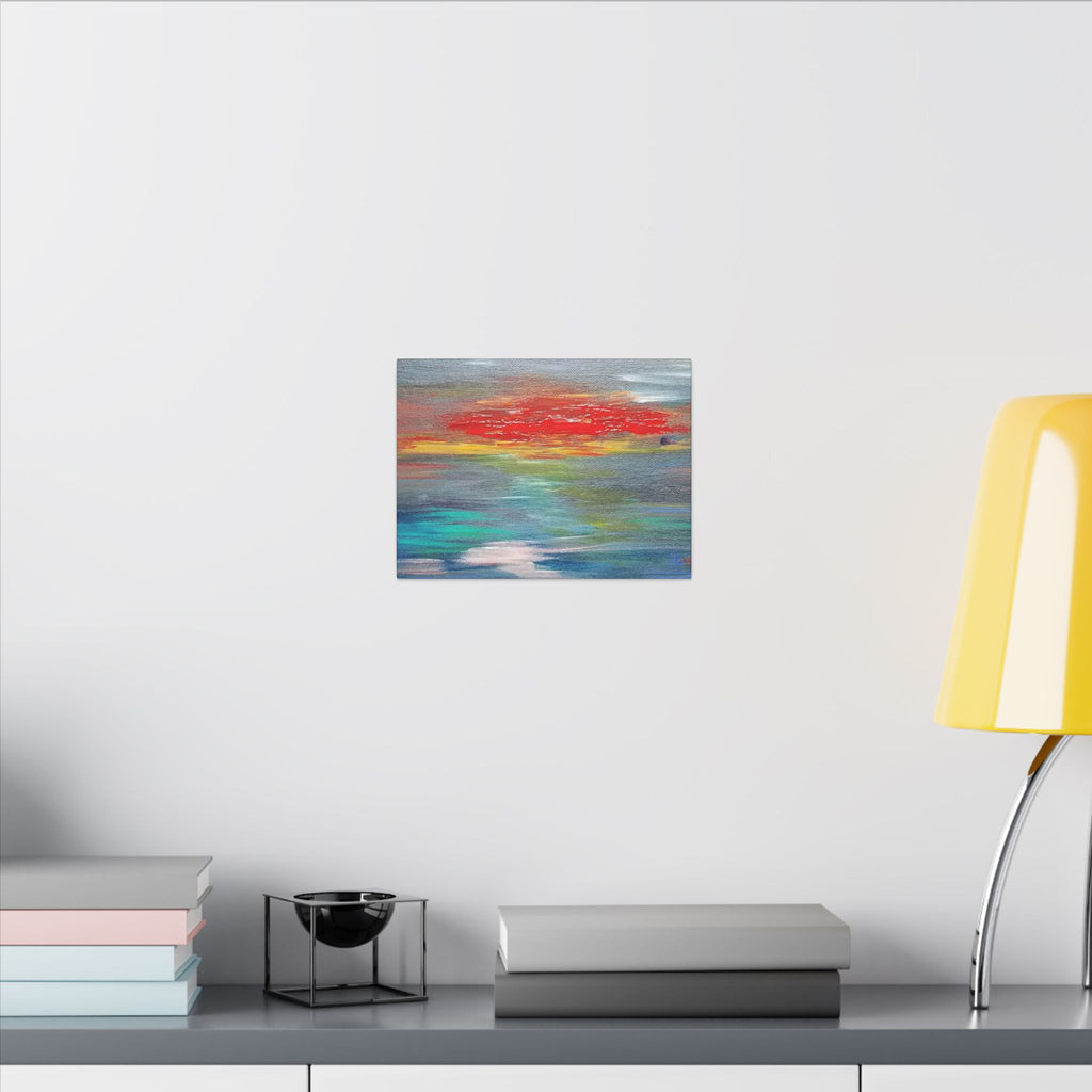 Abstract Sunset Matte Canvas Wall Art