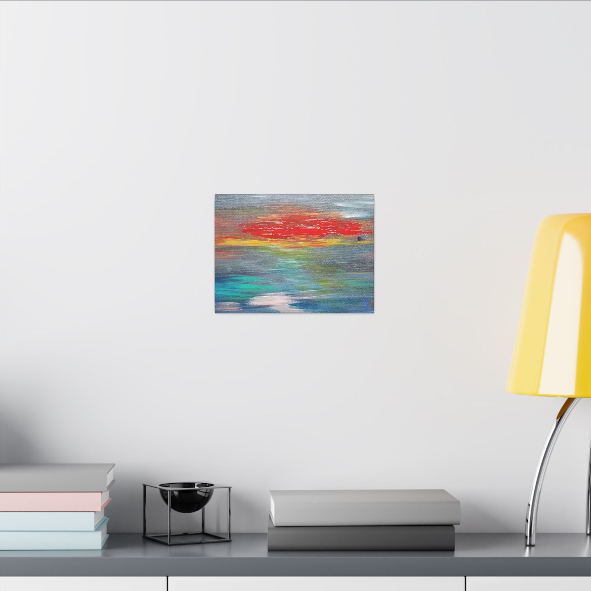 Abstract Sunset Matte Canvas Wall Art