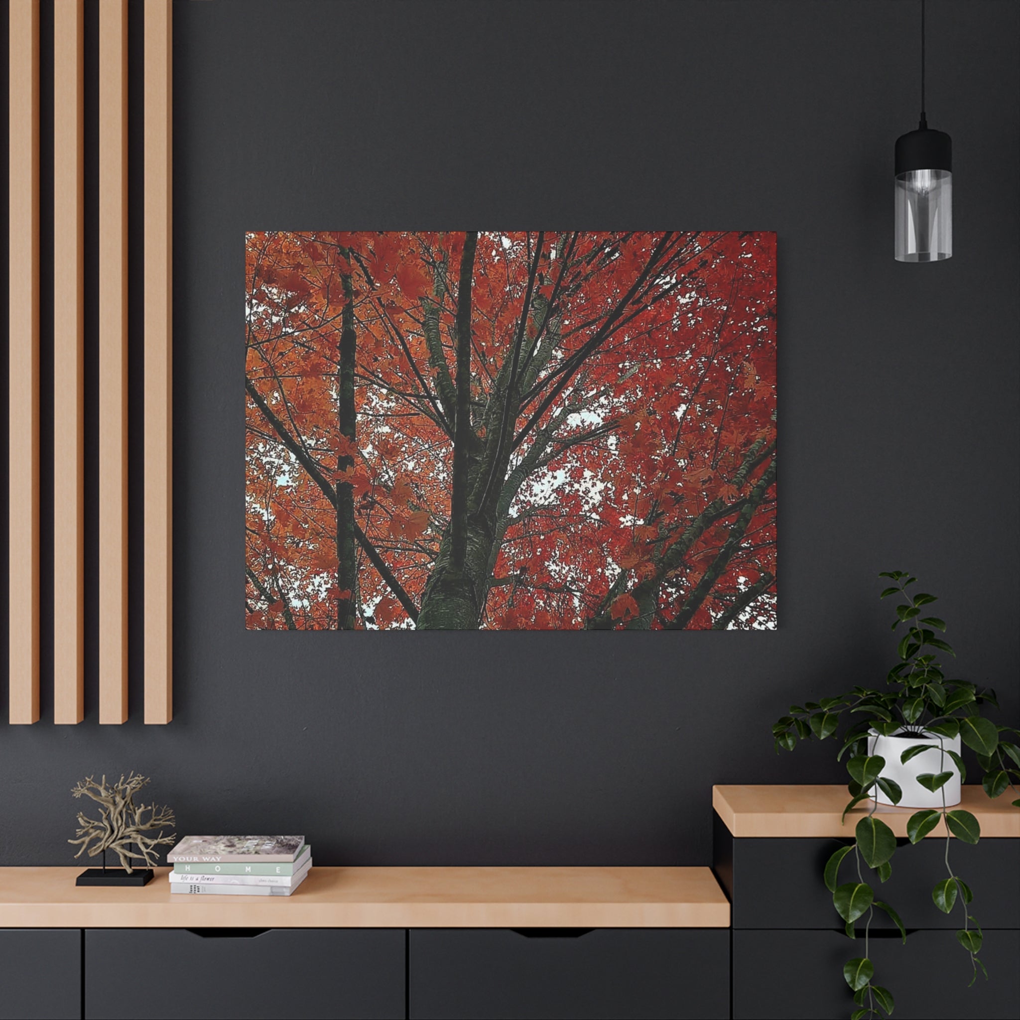 Autumn Maple Tree Matte Canvas Print — Stretched 1.25"