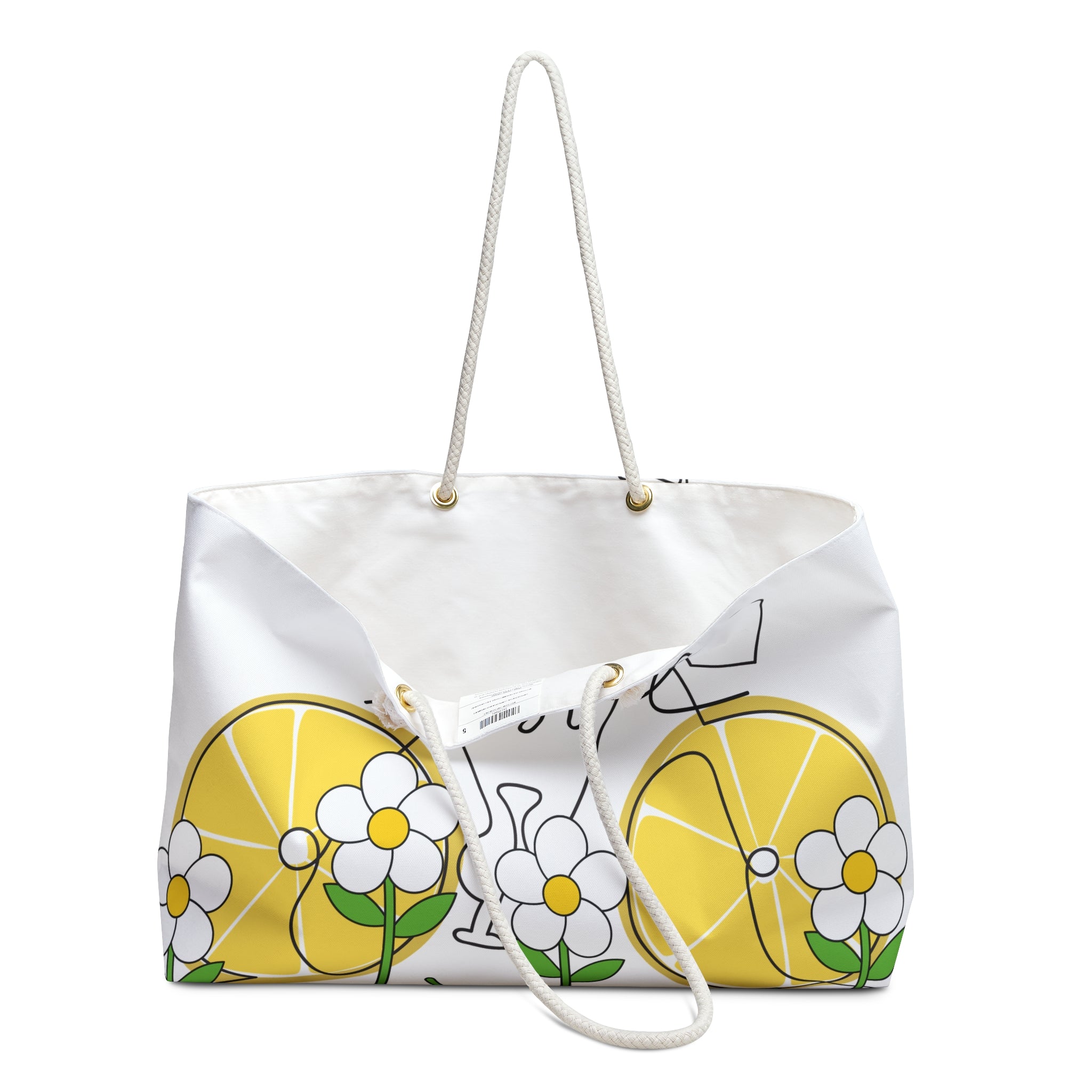 Joyful Lemon Bike Weekender Bag