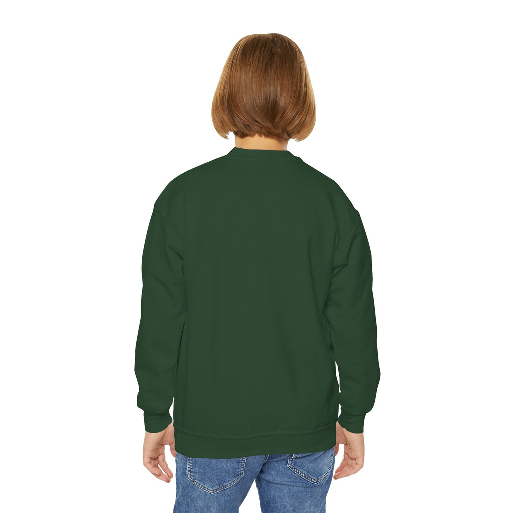 Axolotl Crewneck Sweatshirt — Cute Pink Axolotl with Sunglasses & Sunset
