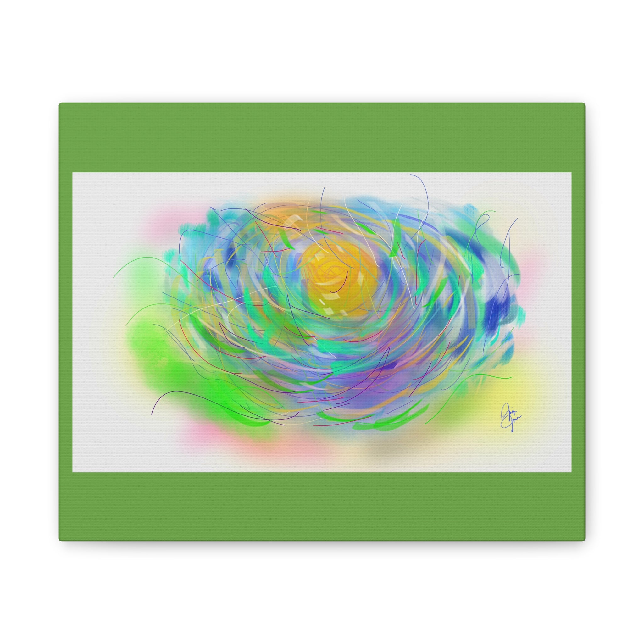 Abstract Floral Canvas
