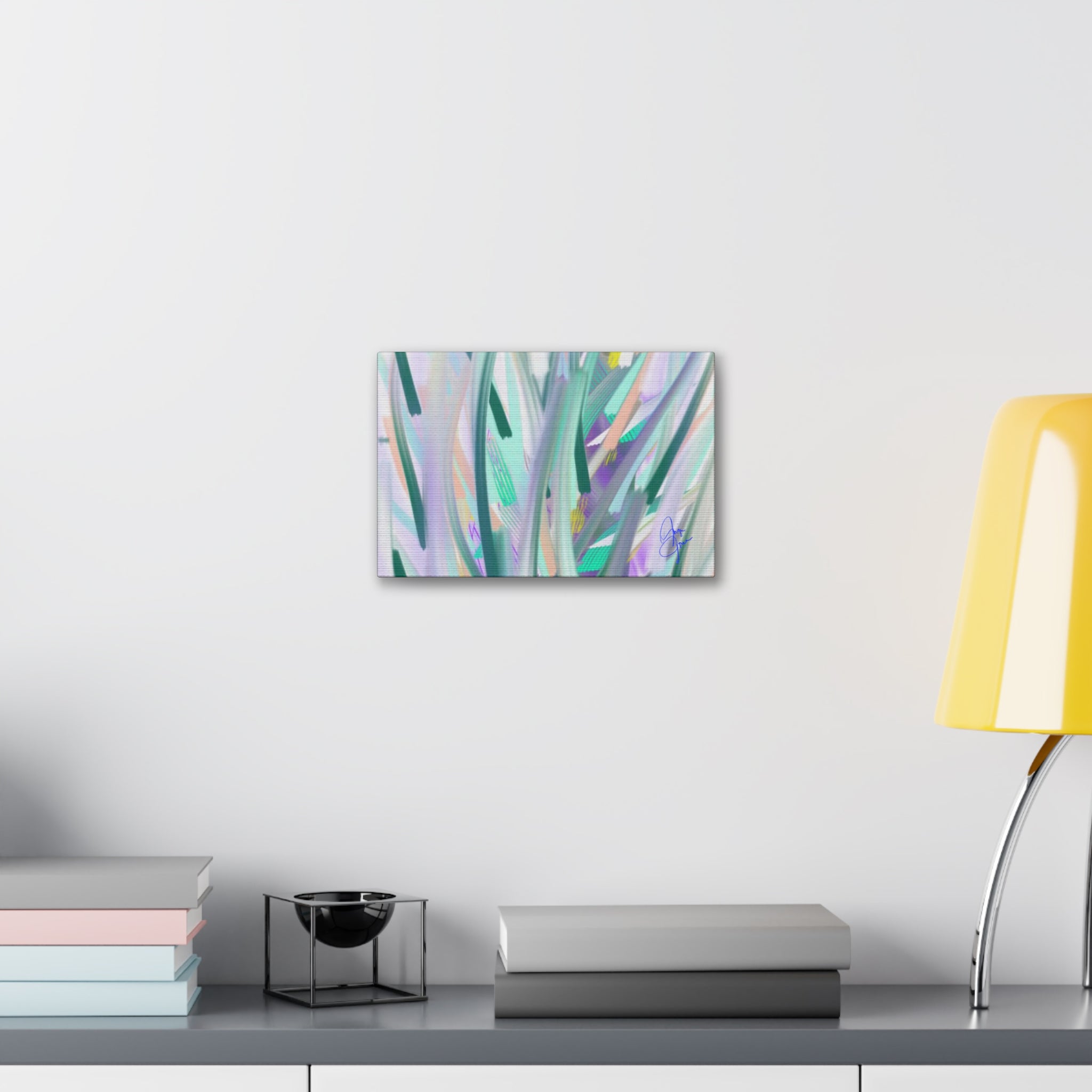 Abstract Pastel Grass Canvas Print — Stretched 1.5"